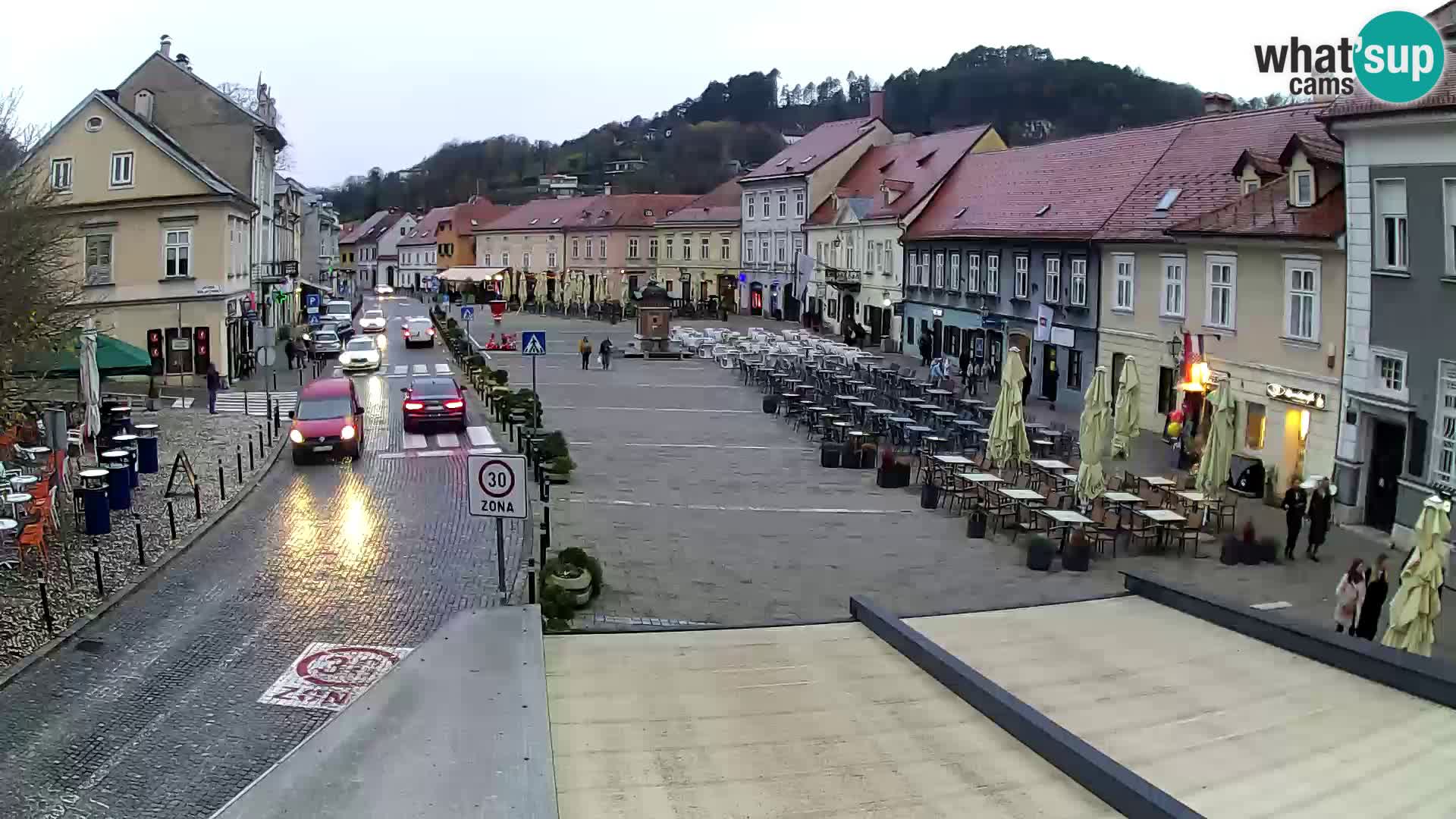Samobor – Place centrale dédié au roi Tomislav