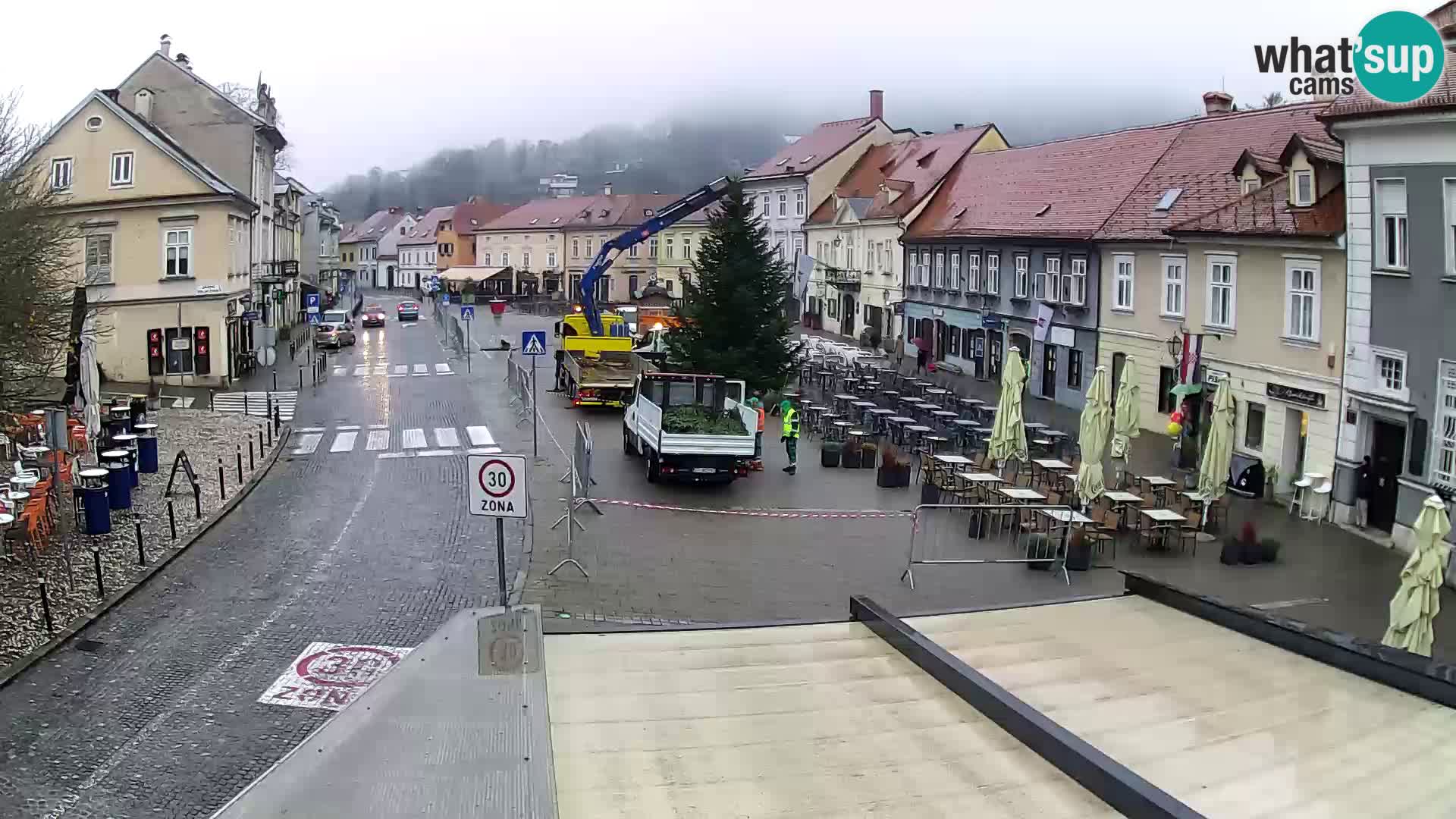 Samobor – Place centrale dédié au roi Tomislav