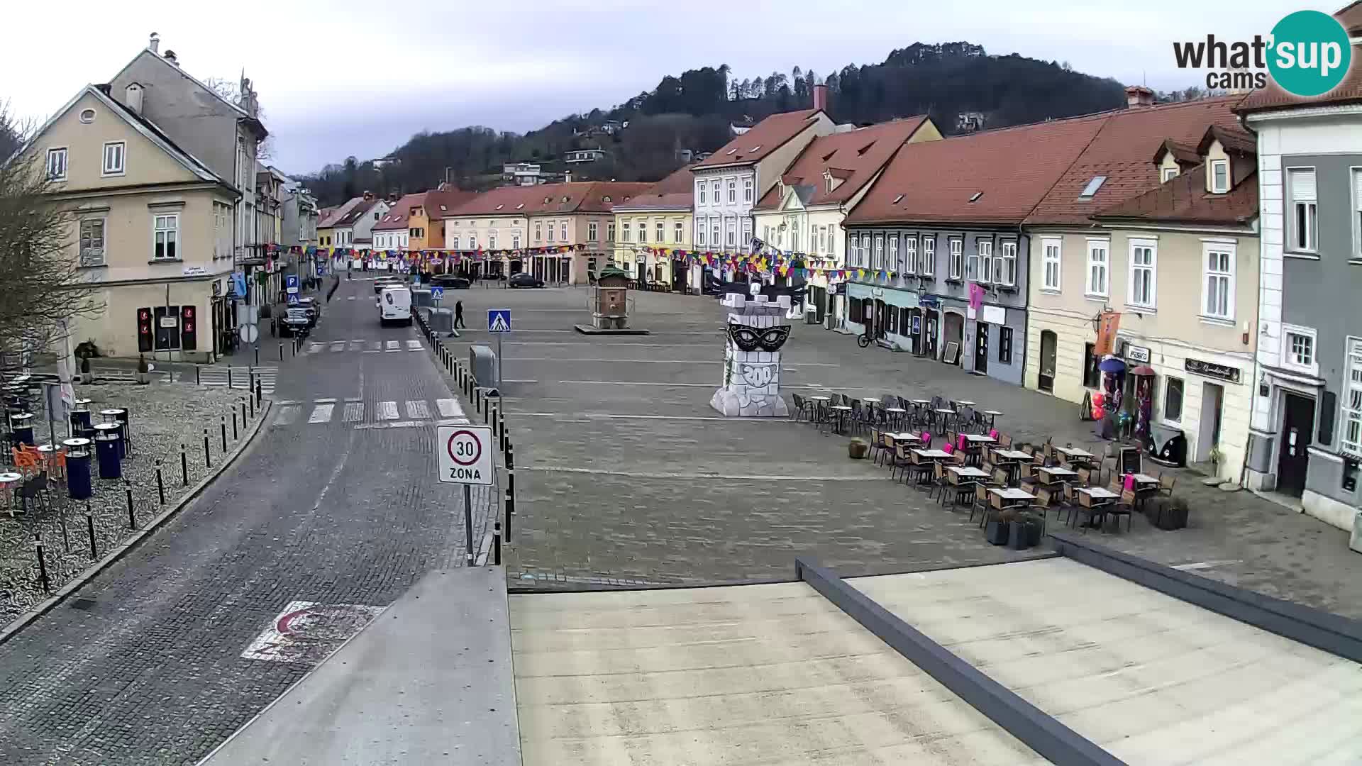Samobor – Place centrale dédié au roi Tomislav