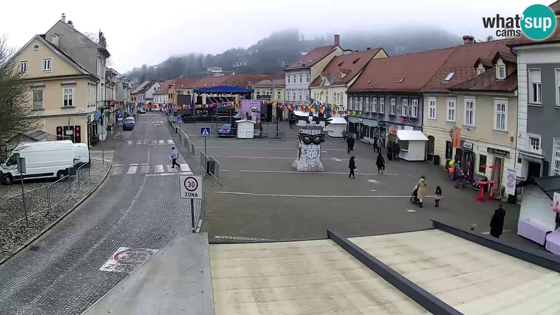 Samobor – Place centrale dédié au roi Tomislav