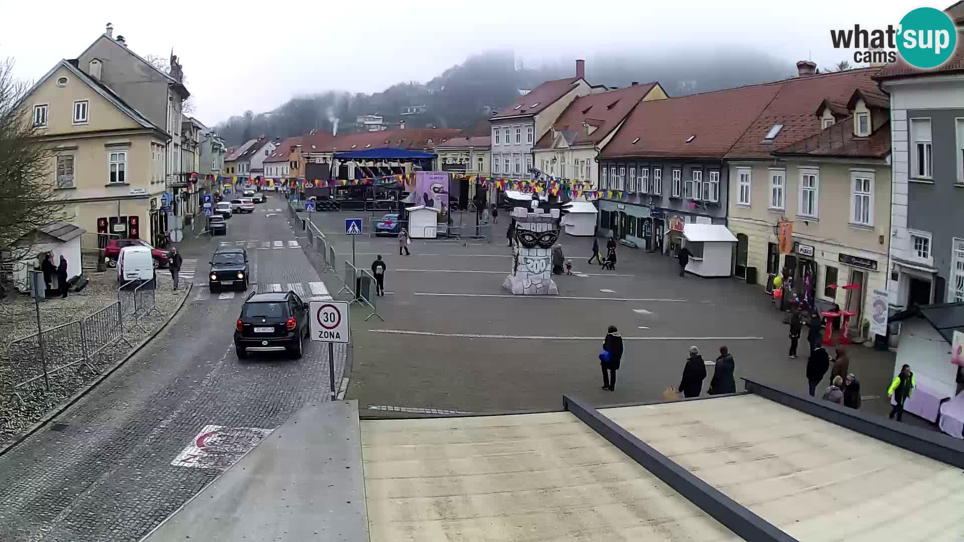 Samobor – Place centrale dédié au roi Tomislav