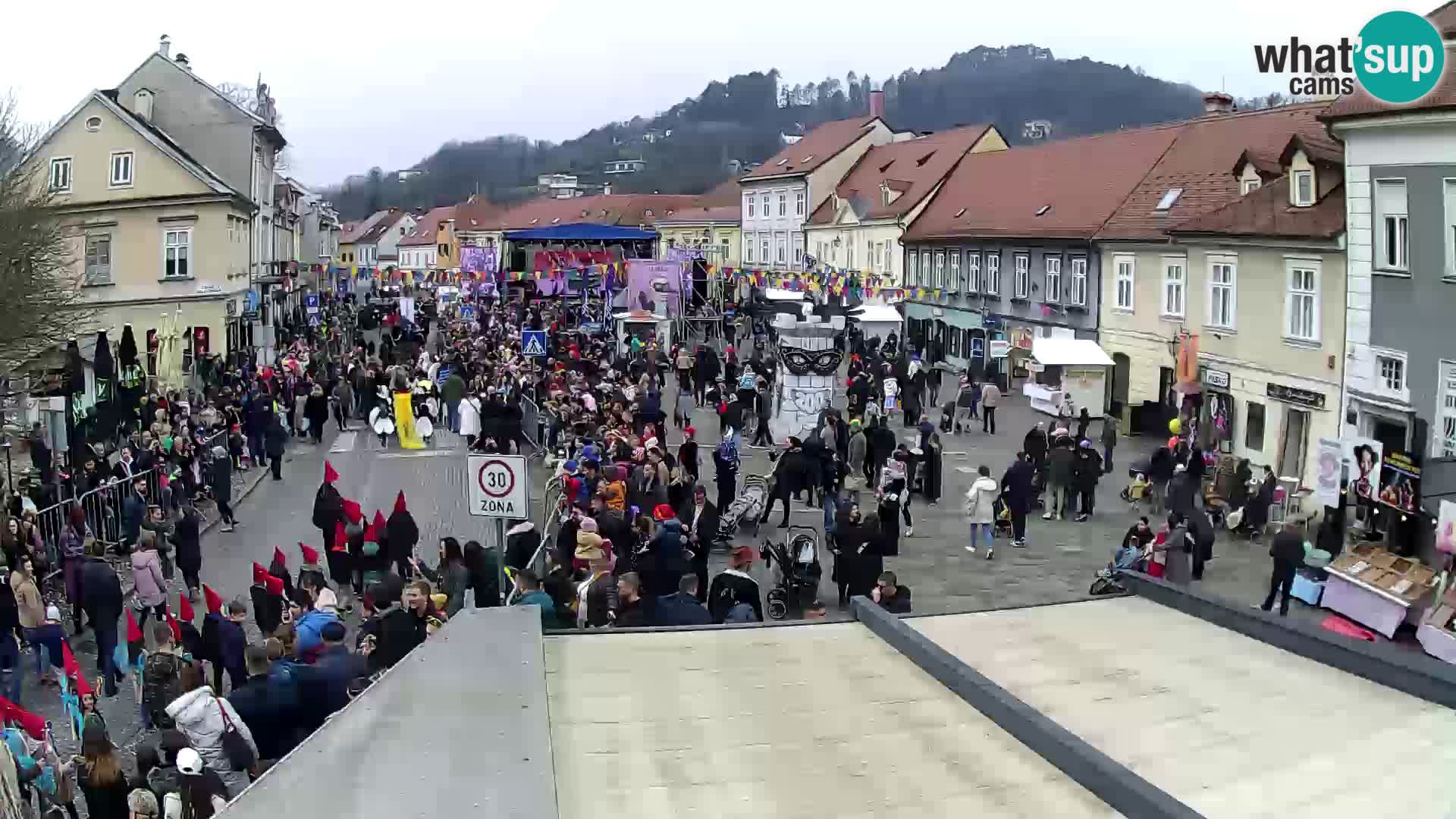 Samobor – Place centrale dédié au roi Tomislav