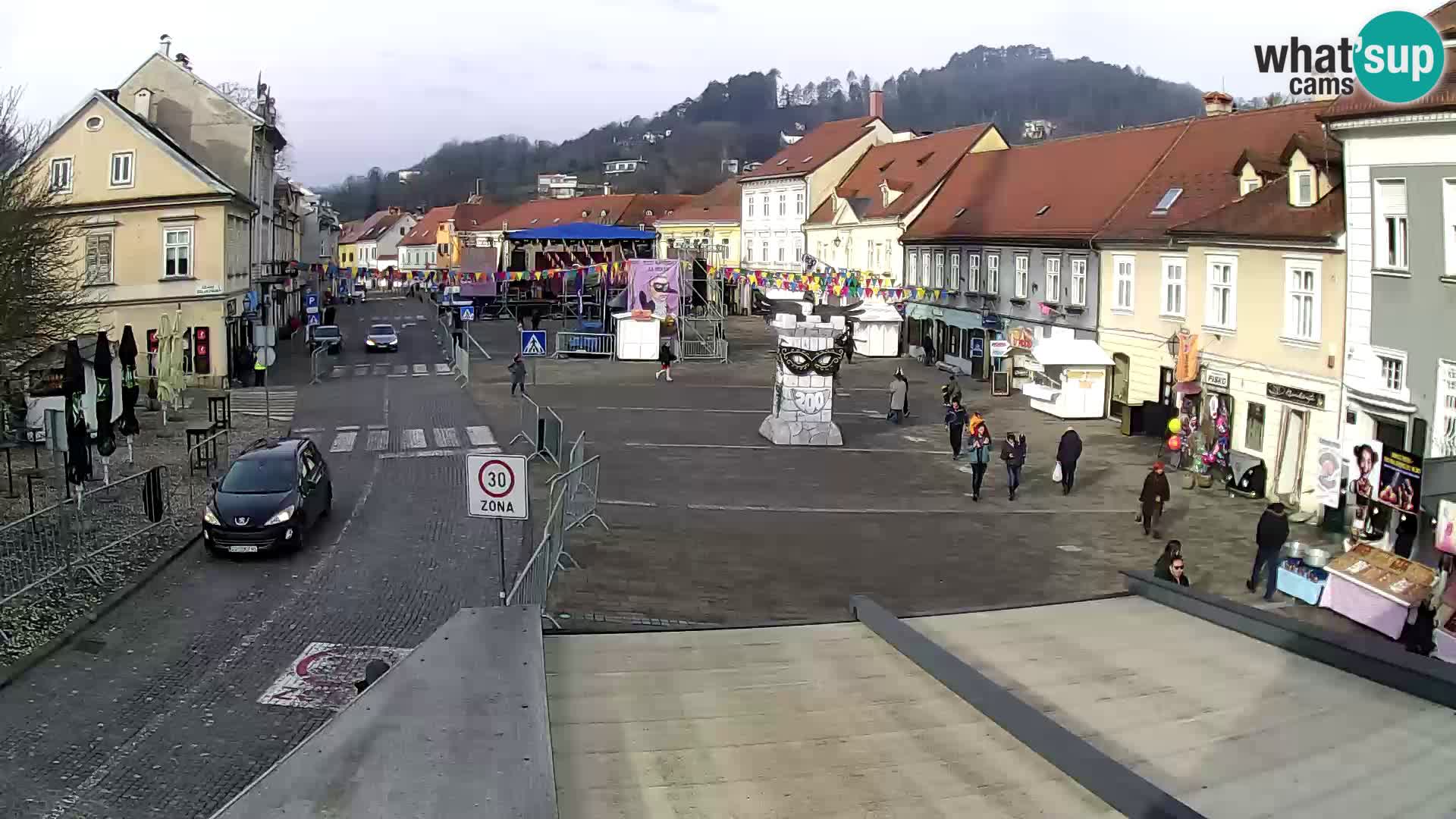 Samobor – Place centrale dédié au roi Tomislav