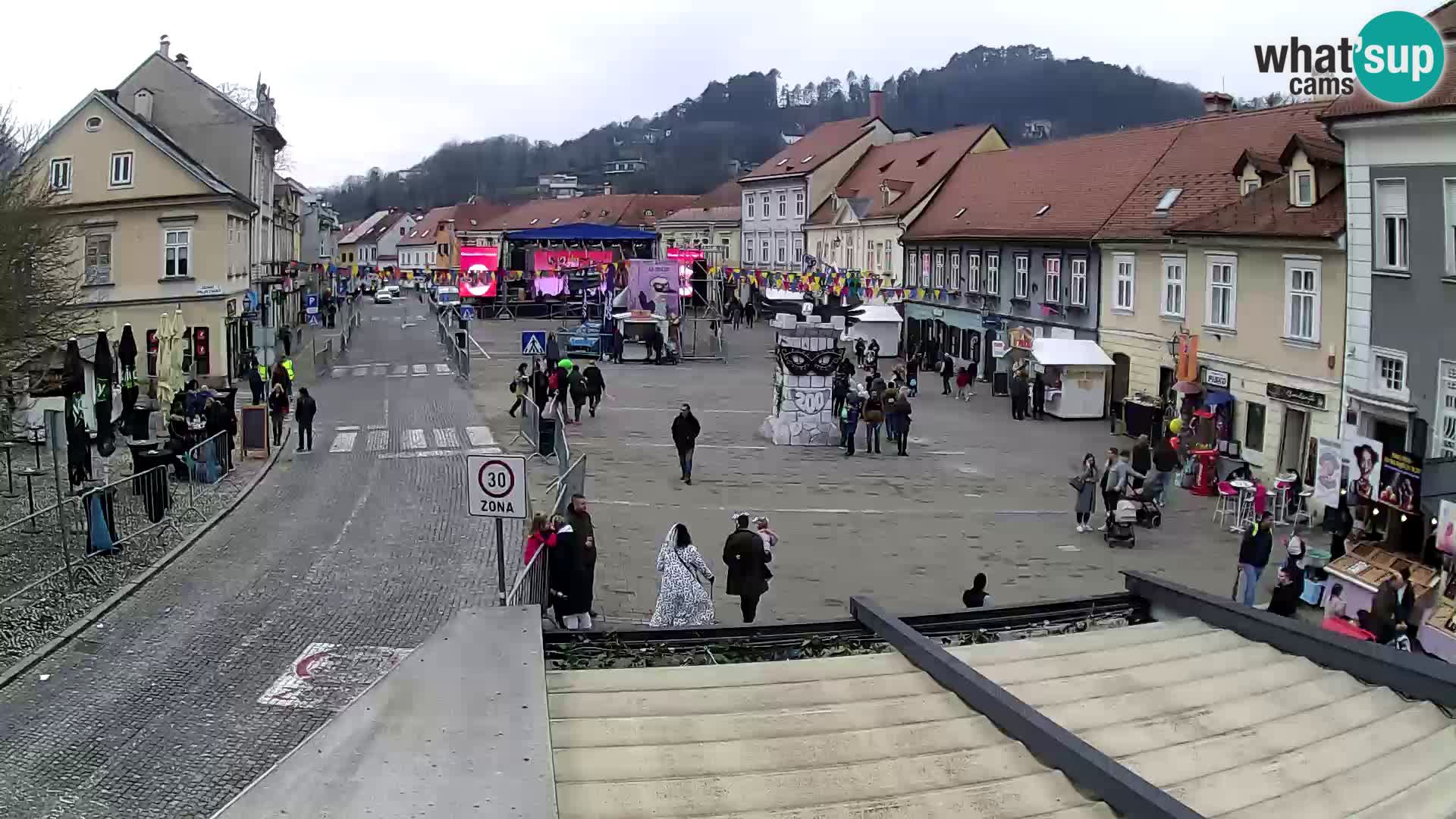 Samobor – Place centrale dédié au roi Tomislav