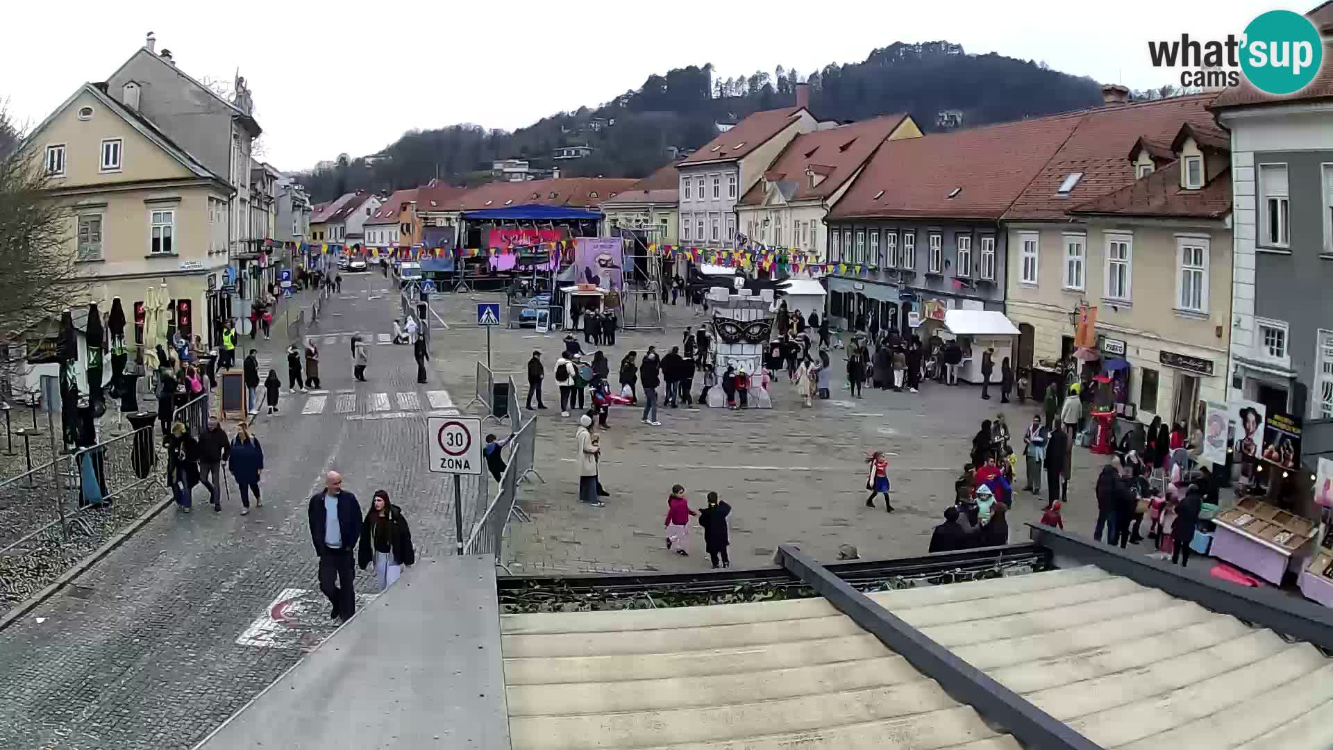 Samobor – Place centrale dédié au roi Tomislav