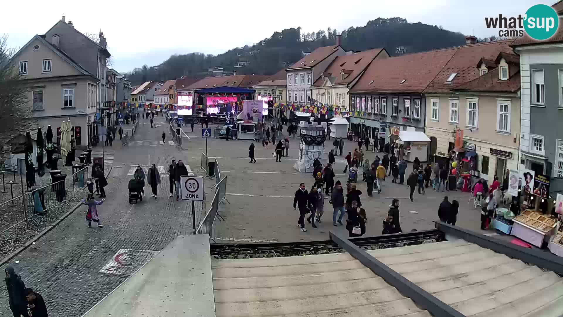 Samobor – Place centrale dédié au roi Tomislav