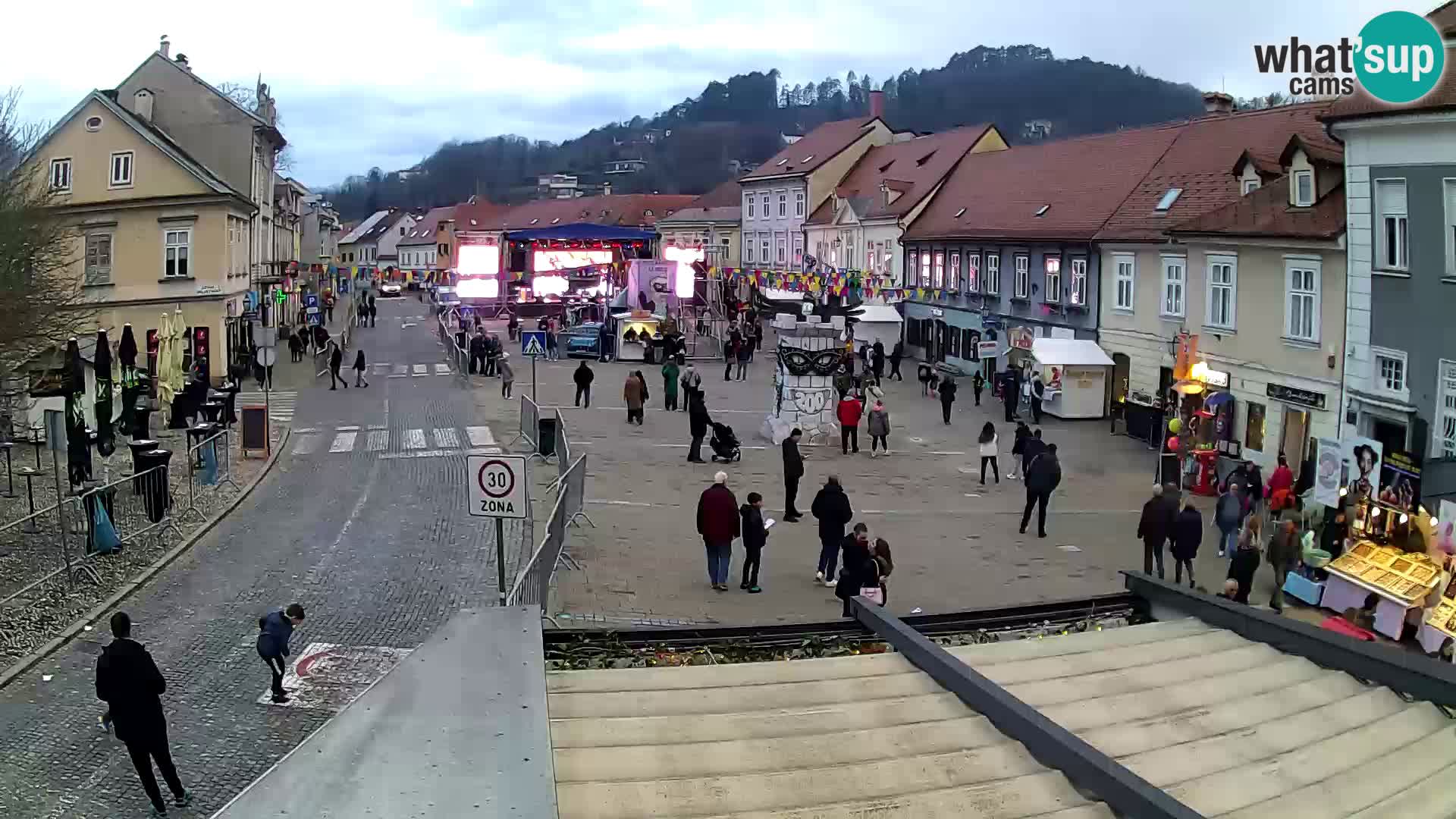 Samobor – Place centrale dédié au roi Tomislav