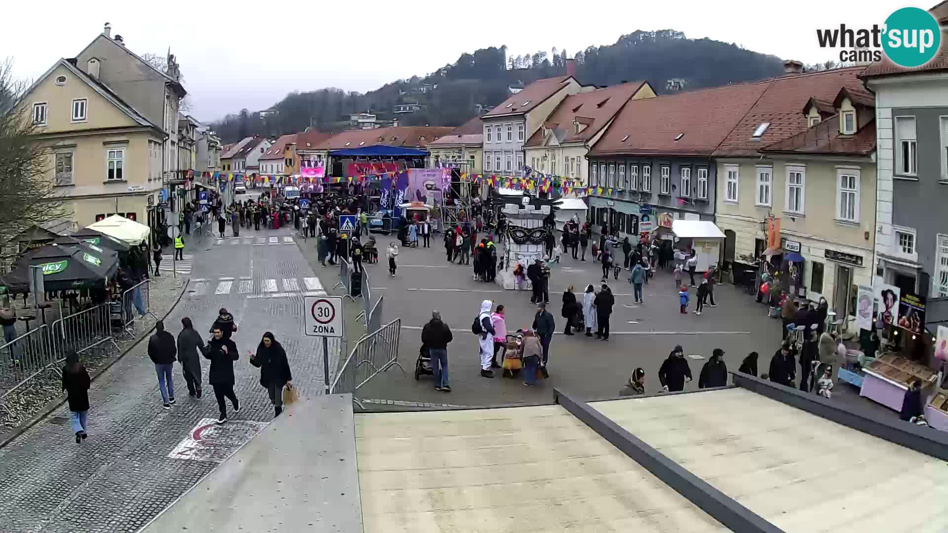 Samobor – Place centrale dédié au roi Tomislav