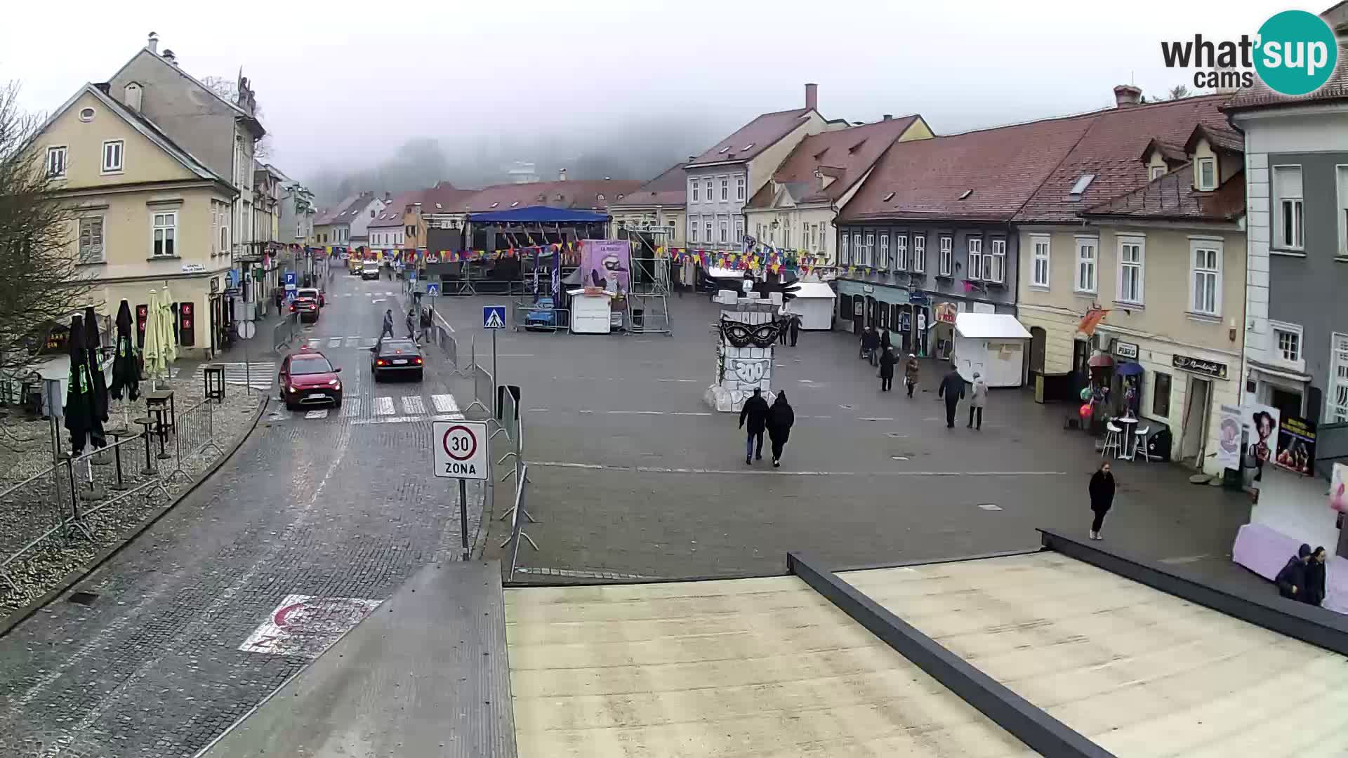Samobor – Place centrale dédié au roi Tomislav