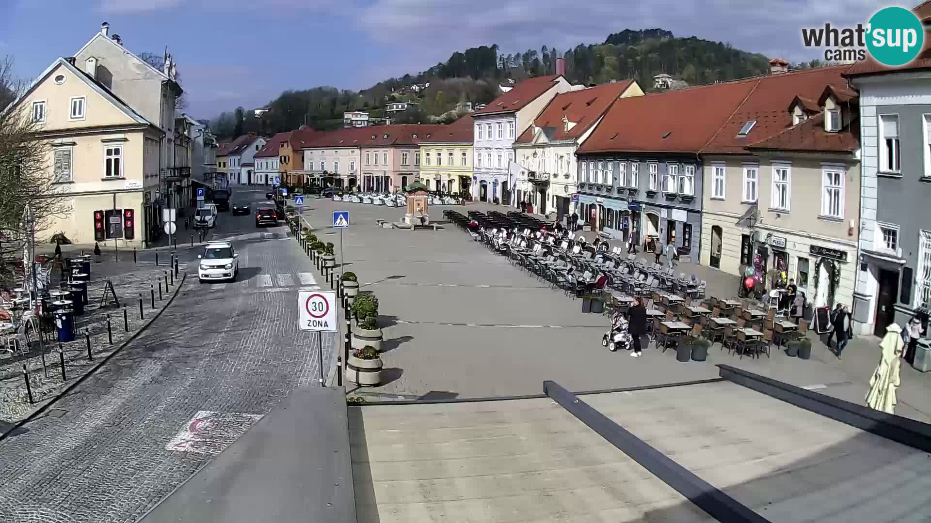 Samobor – Place centrale dédié au roi Tomislav