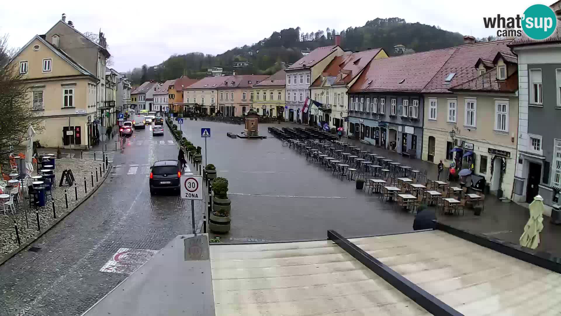 Samobor – Place centrale dédié au roi Tomislav