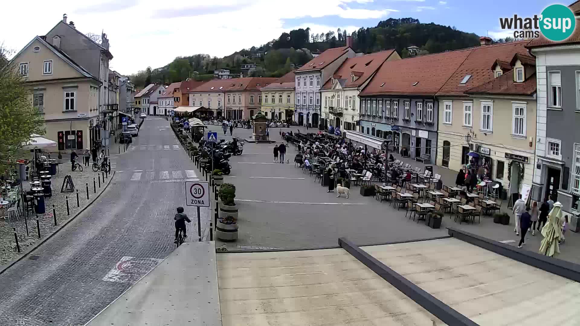 Samobor – Place centrale dédié au roi Tomislav
