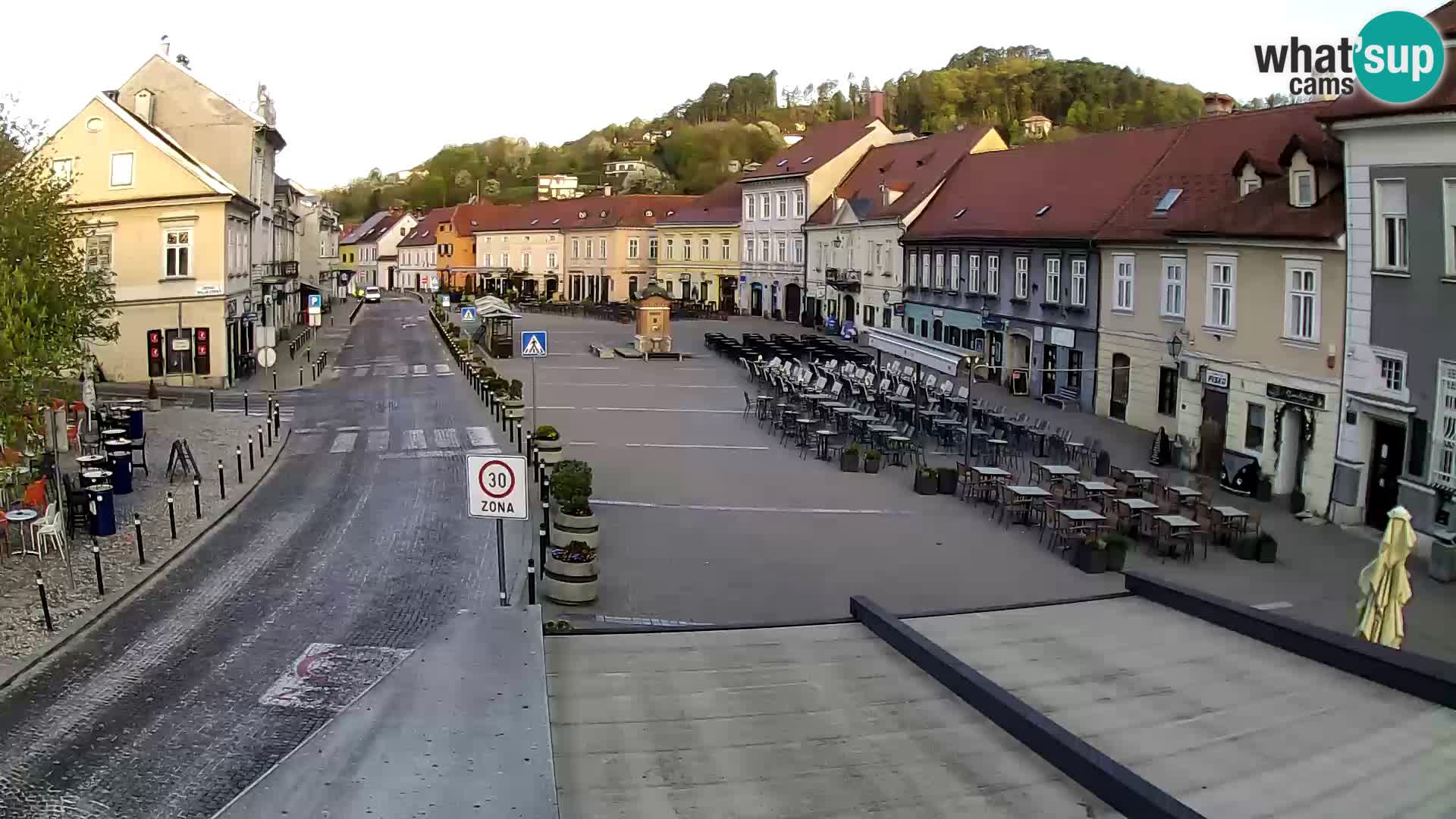 Samobor – Place centrale dédié au roi Tomislav