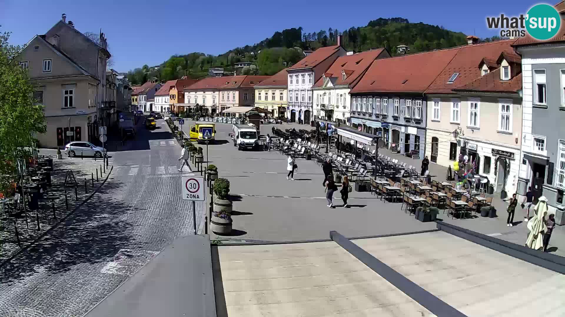 Samobor – Place centrale dédié au roi Tomislav