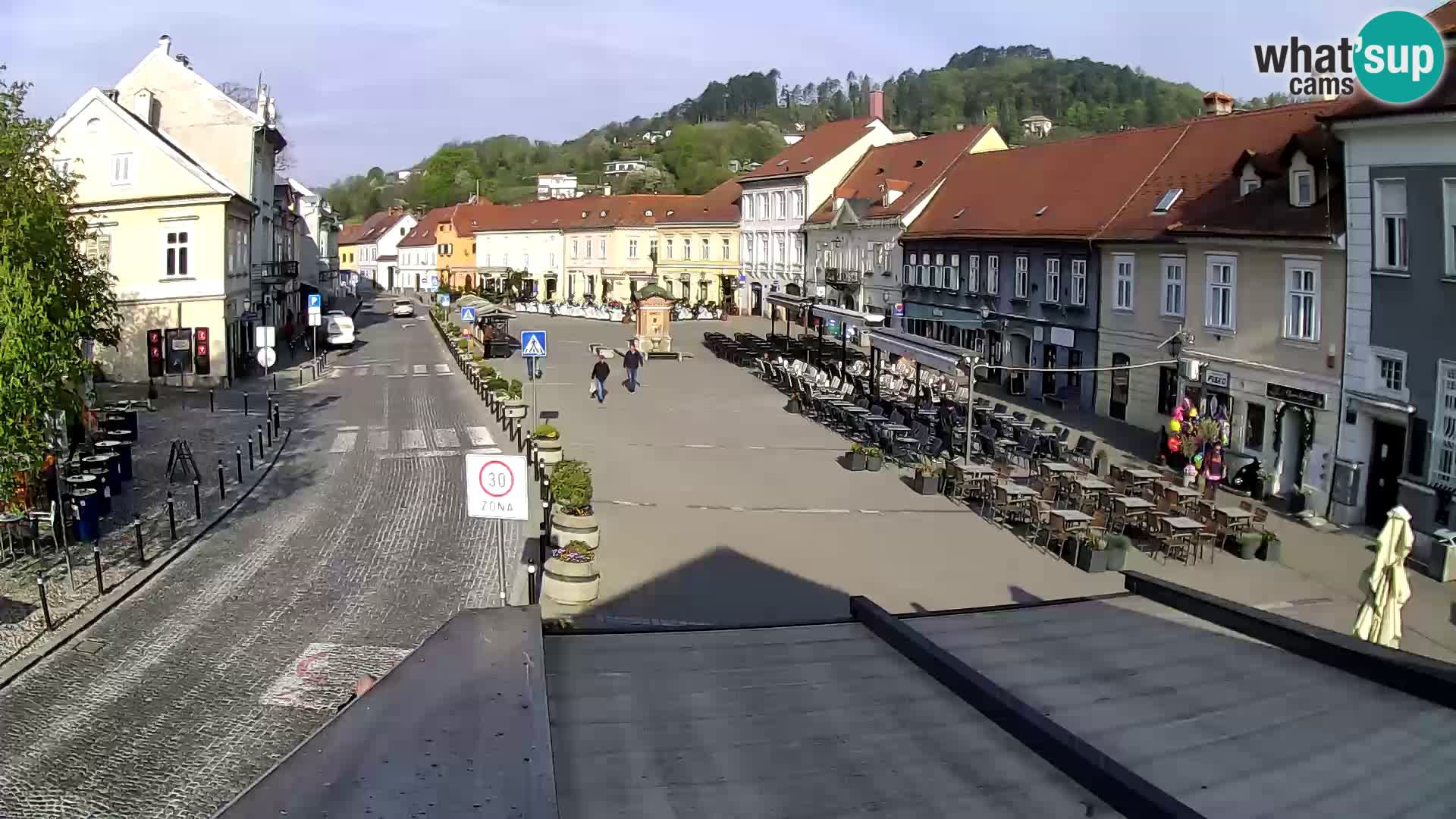 Samobor – Place centrale dédié au roi Tomislav