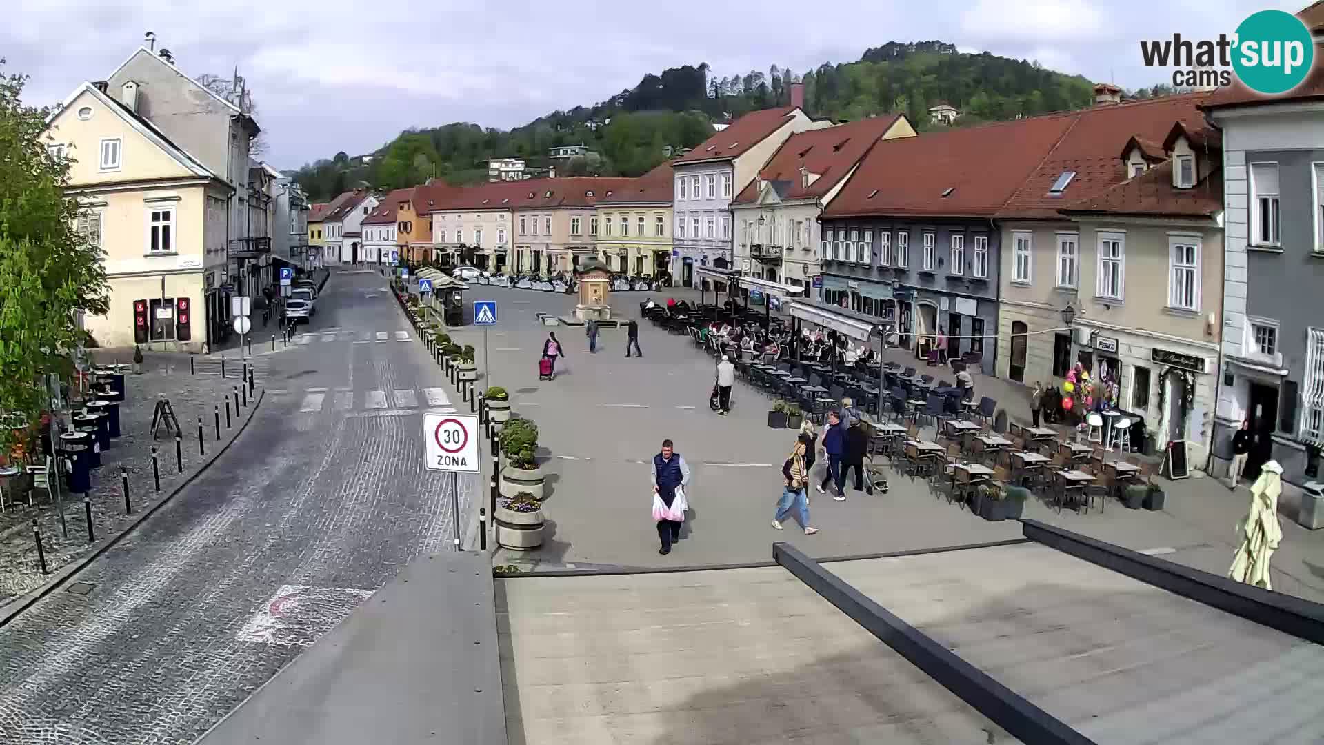 Samobor – Place centrale dédié au roi Tomislav