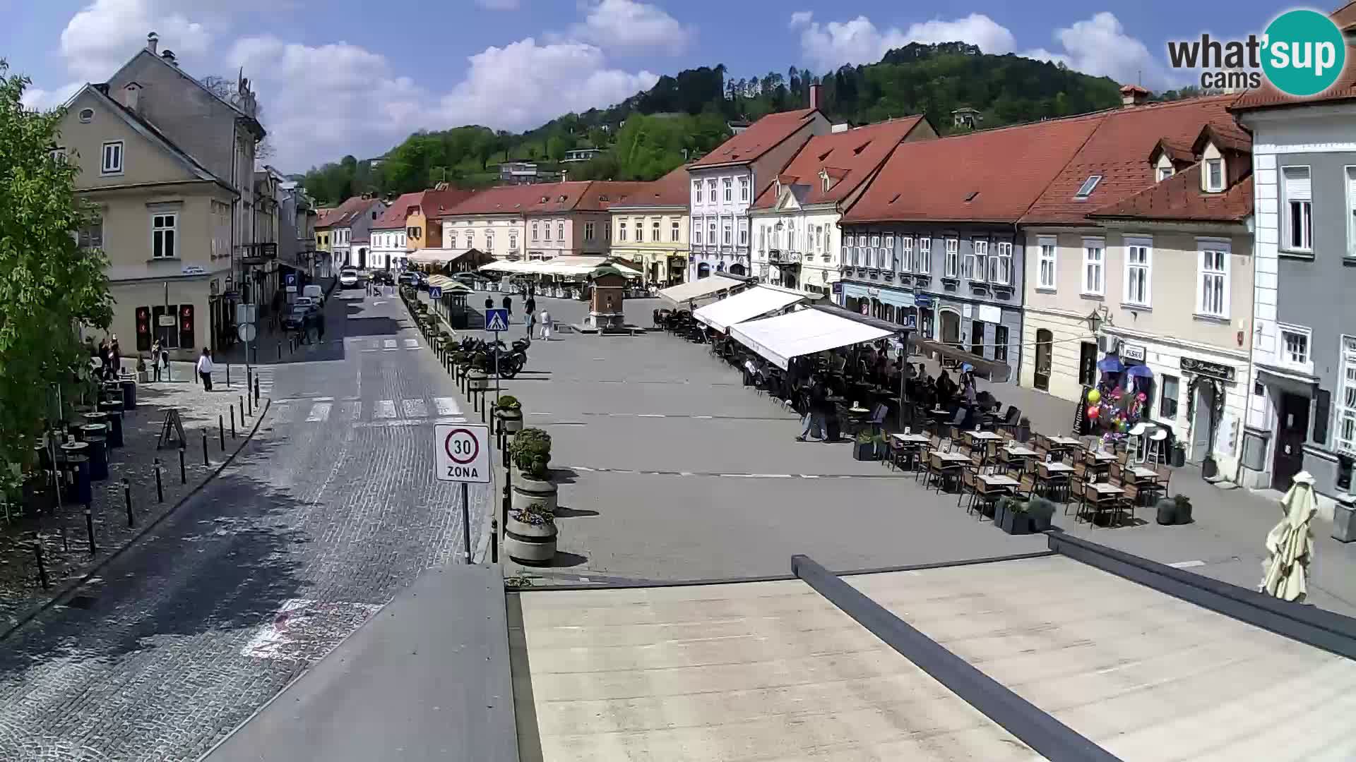 Samobor – Place centrale dédié au roi Tomislav