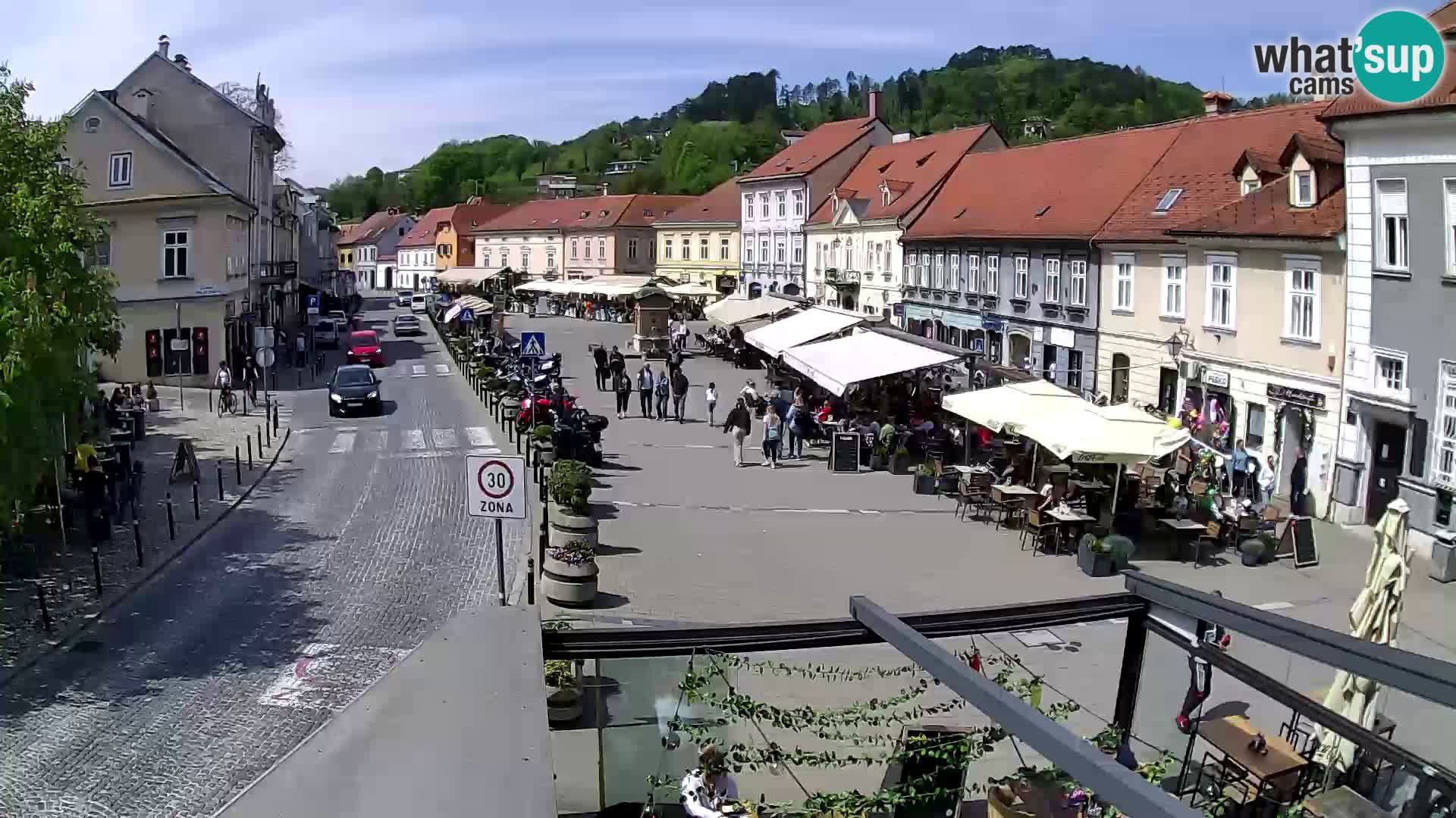 Samobor – Place centrale dédié au roi Tomislav