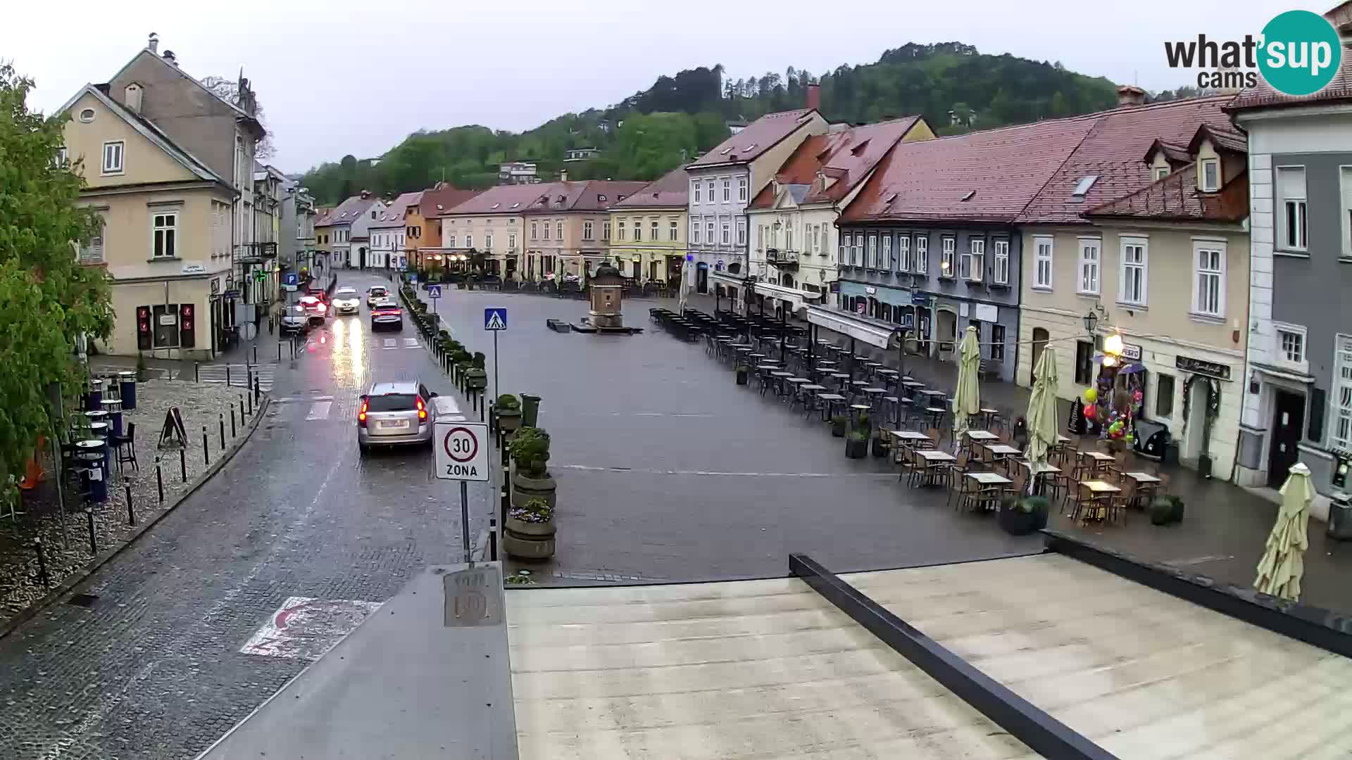 Samobor – Place centrale dédié au roi Tomislav