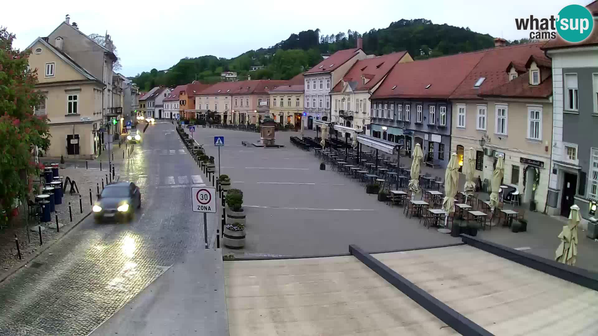 Samobor – Place centrale dédié au roi Tomislav
