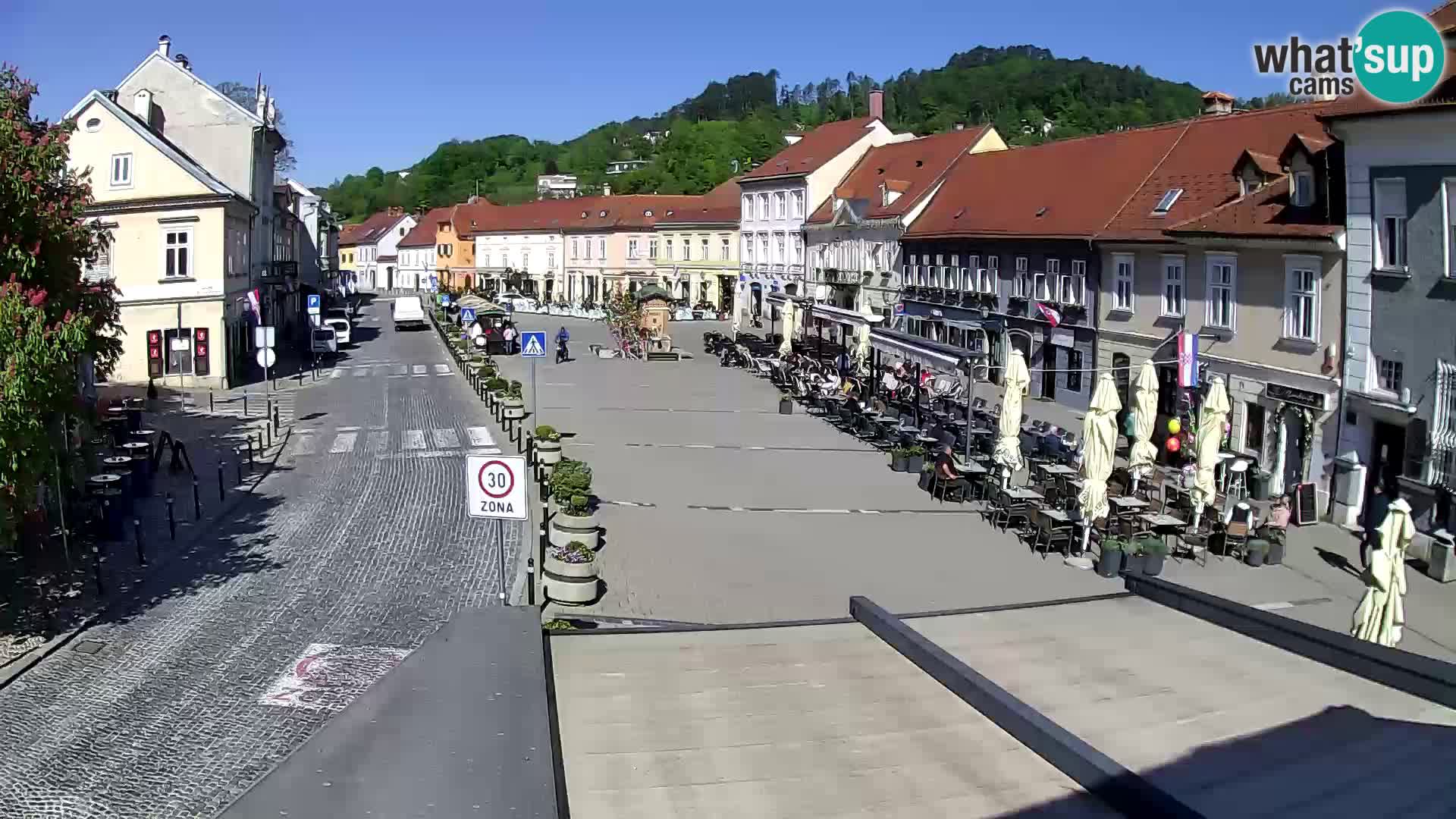 Samobor – Place centrale dédié au roi Tomislav