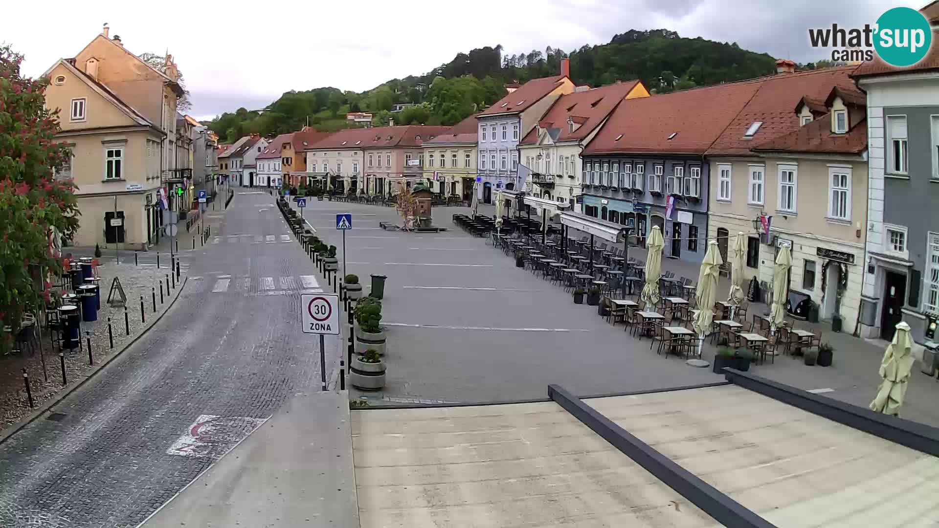 Samobor – Place centrale dédié au roi Tomislav