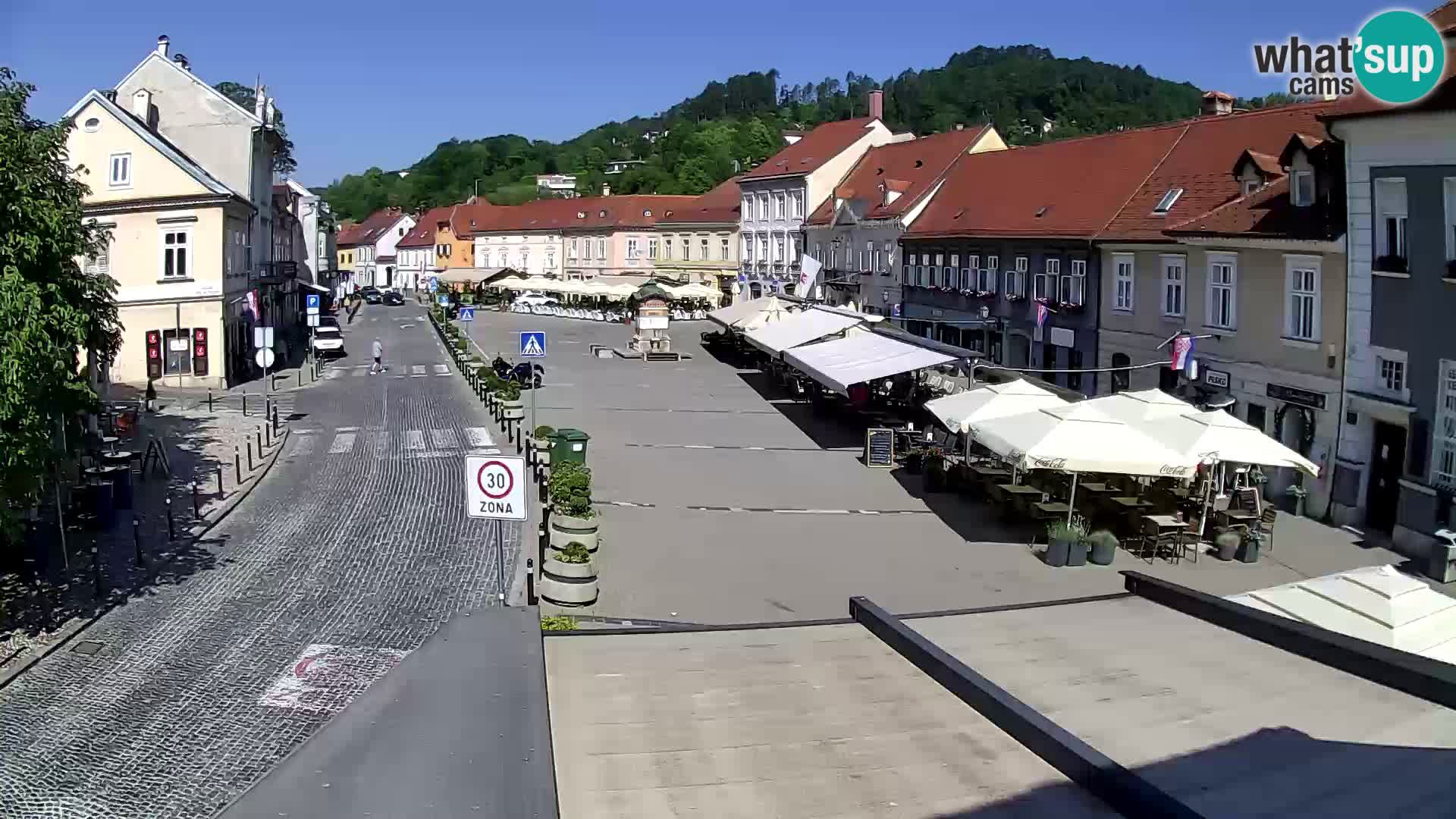 Samobor – Place centrale dédié au roi Tomislav