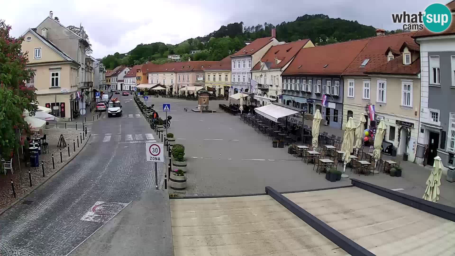 Samobor – Place centrale dédié au roi Tomislav
