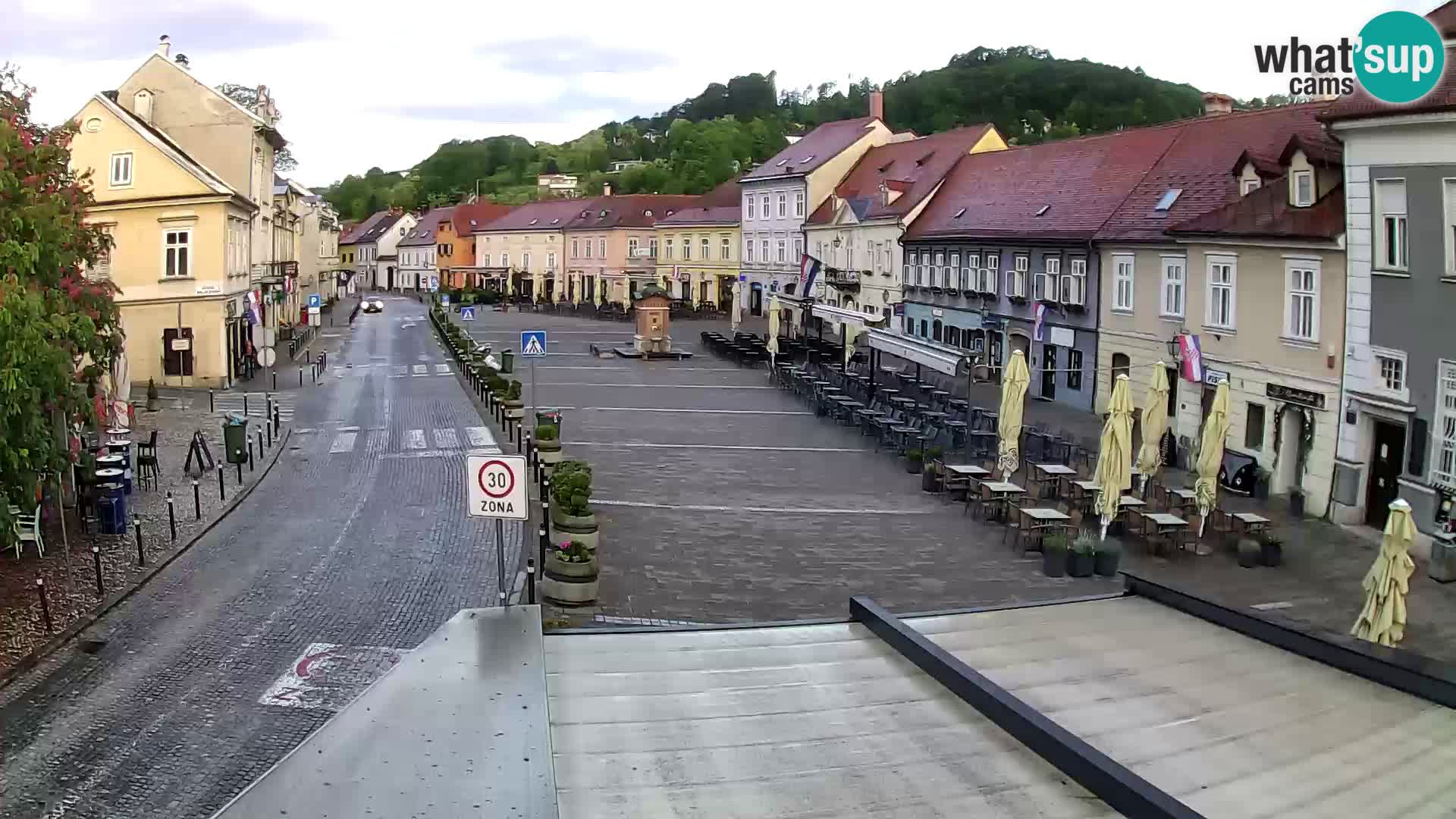 Samobor – Place centrale dédié au roi Tomislav