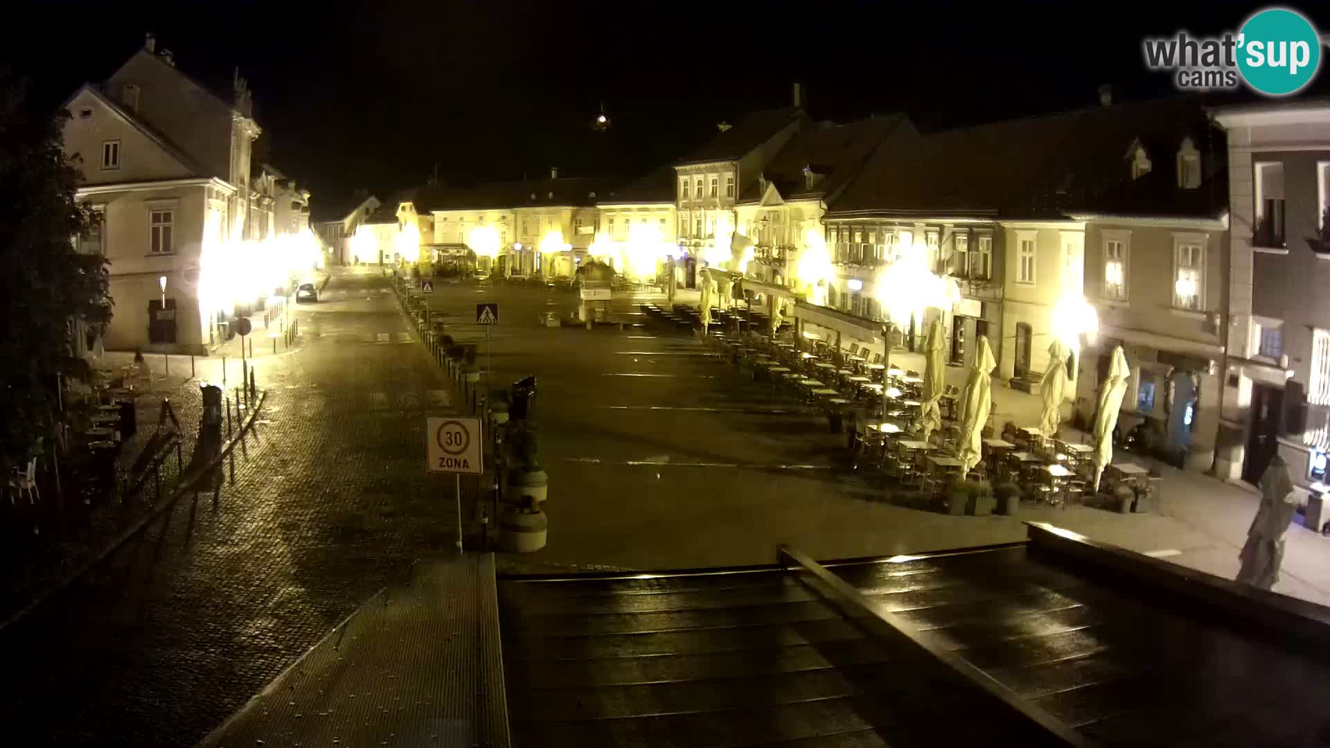 Samobor – Place centrale dédié au roi Tomislav
