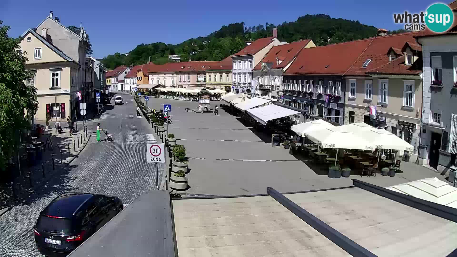 Samobor – Place centrale dédié au roi Tomislav
