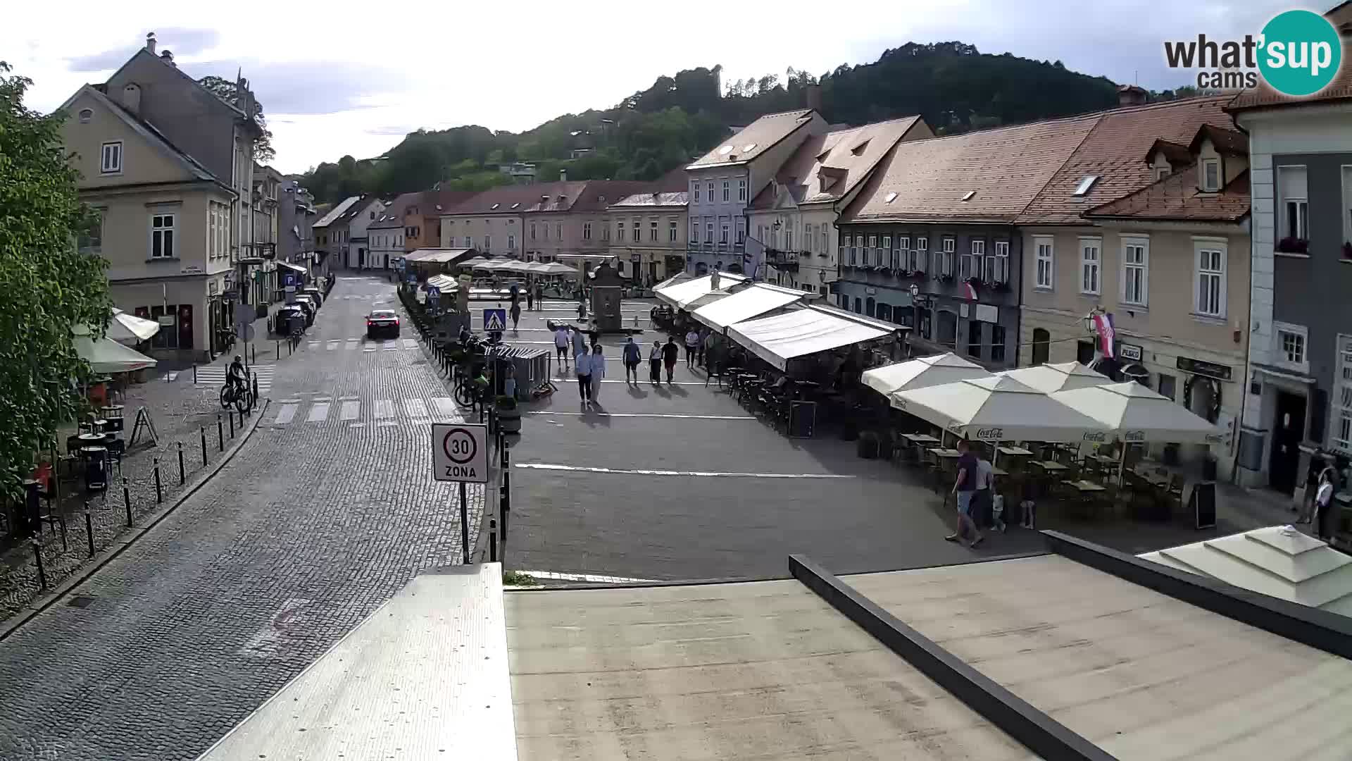 Samobor – Place centrale dédié au roi Tomislav