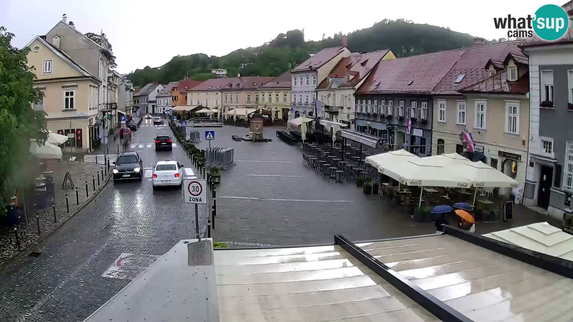 Samobor – Place centrale dédié au roi Tomislav
