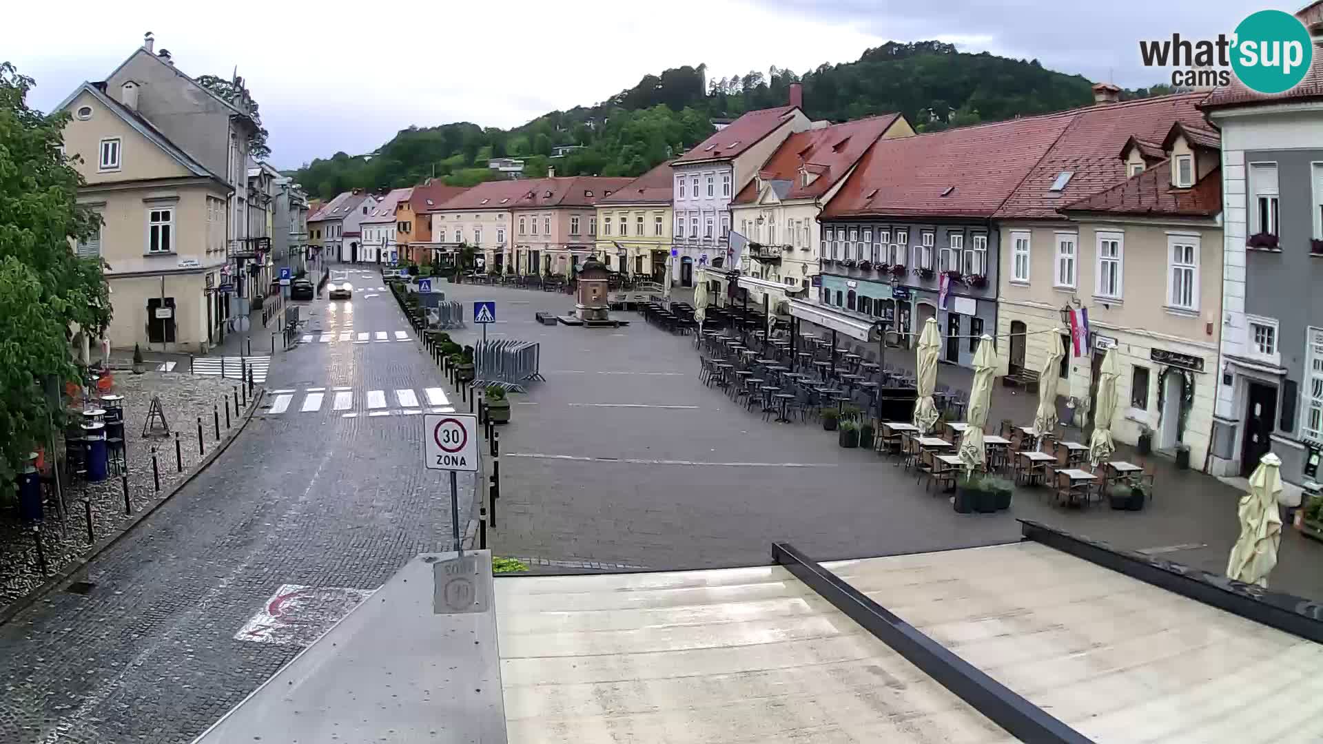 Samobor – Place centrale dédié au roi Tomislav