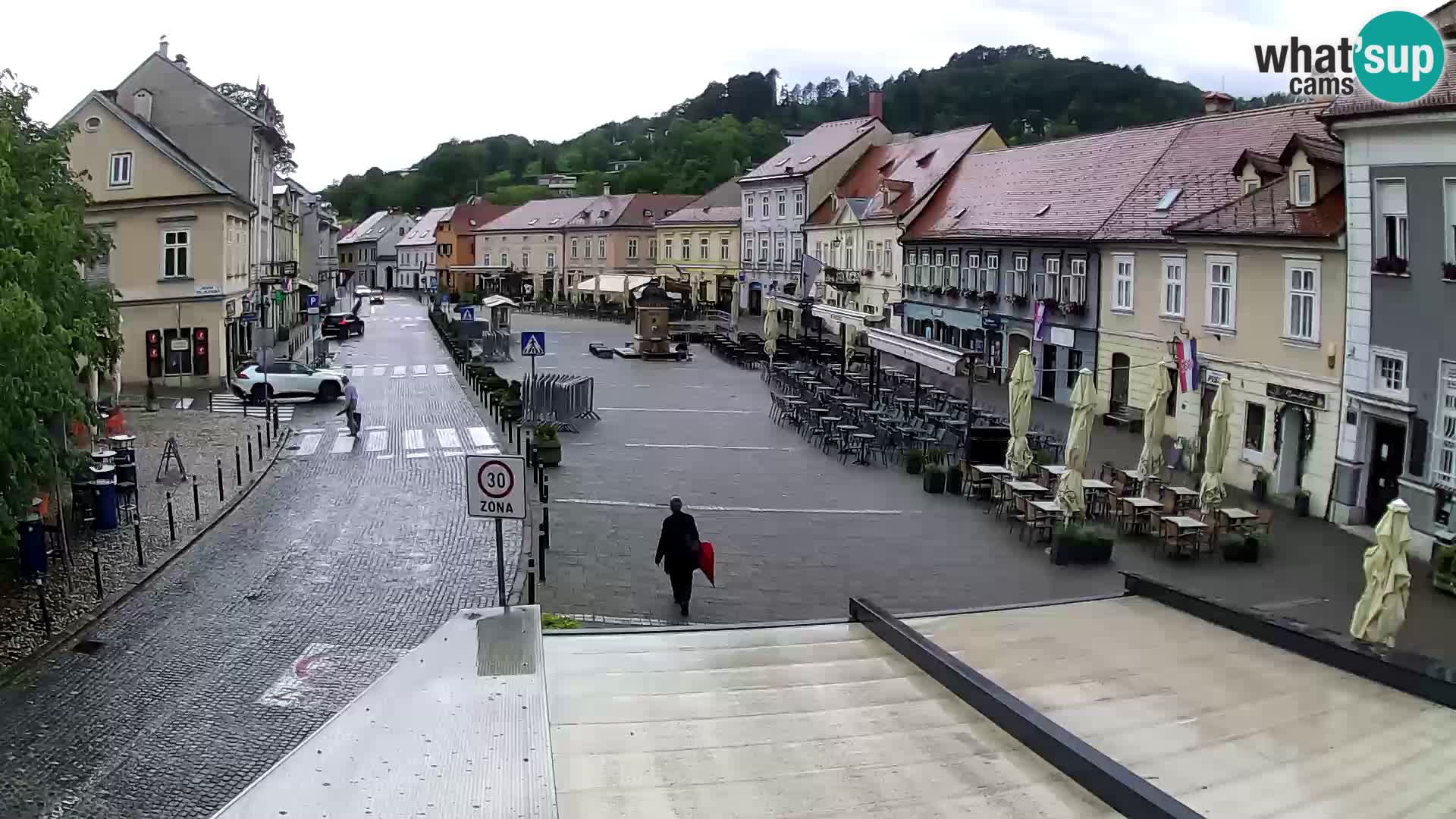 Samobor – Place centrale dédié au roi Tomislav