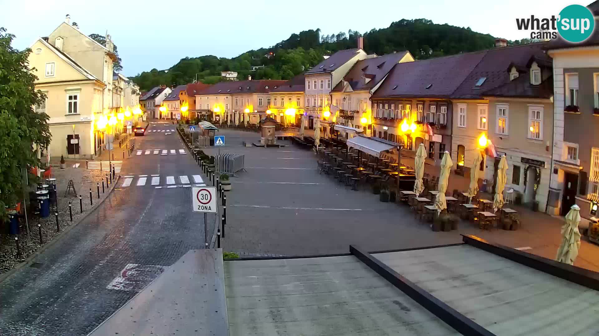 Samobor – Place centrale dédié au roi Tomislav