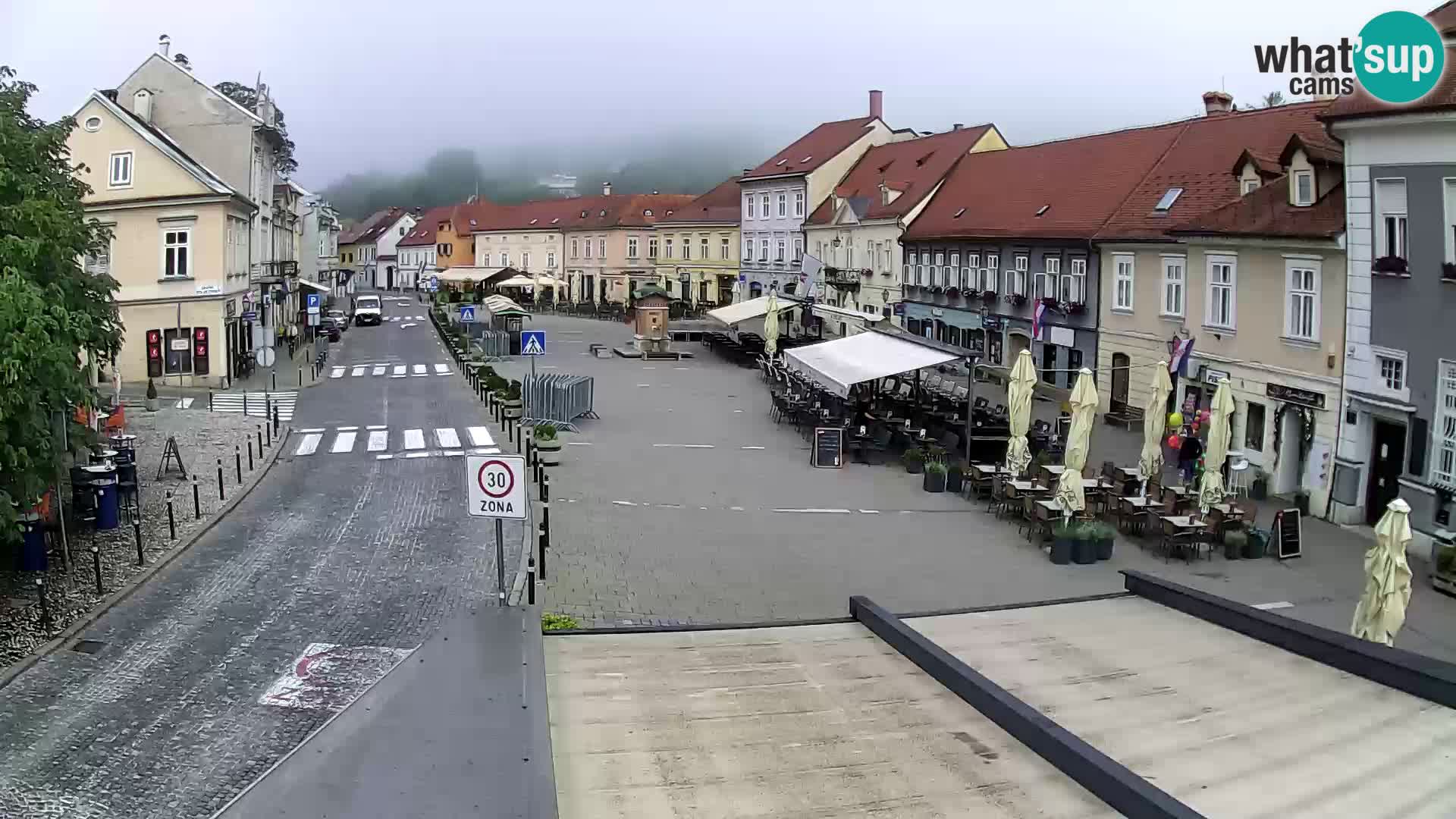 Samobor – Place centrale dédié au roi Tomislav