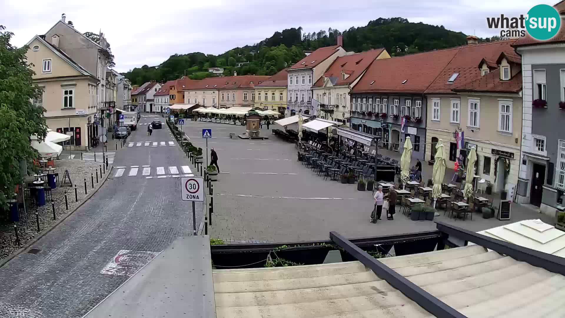 Samobor – Place centrale dédié au roi Tomislav
