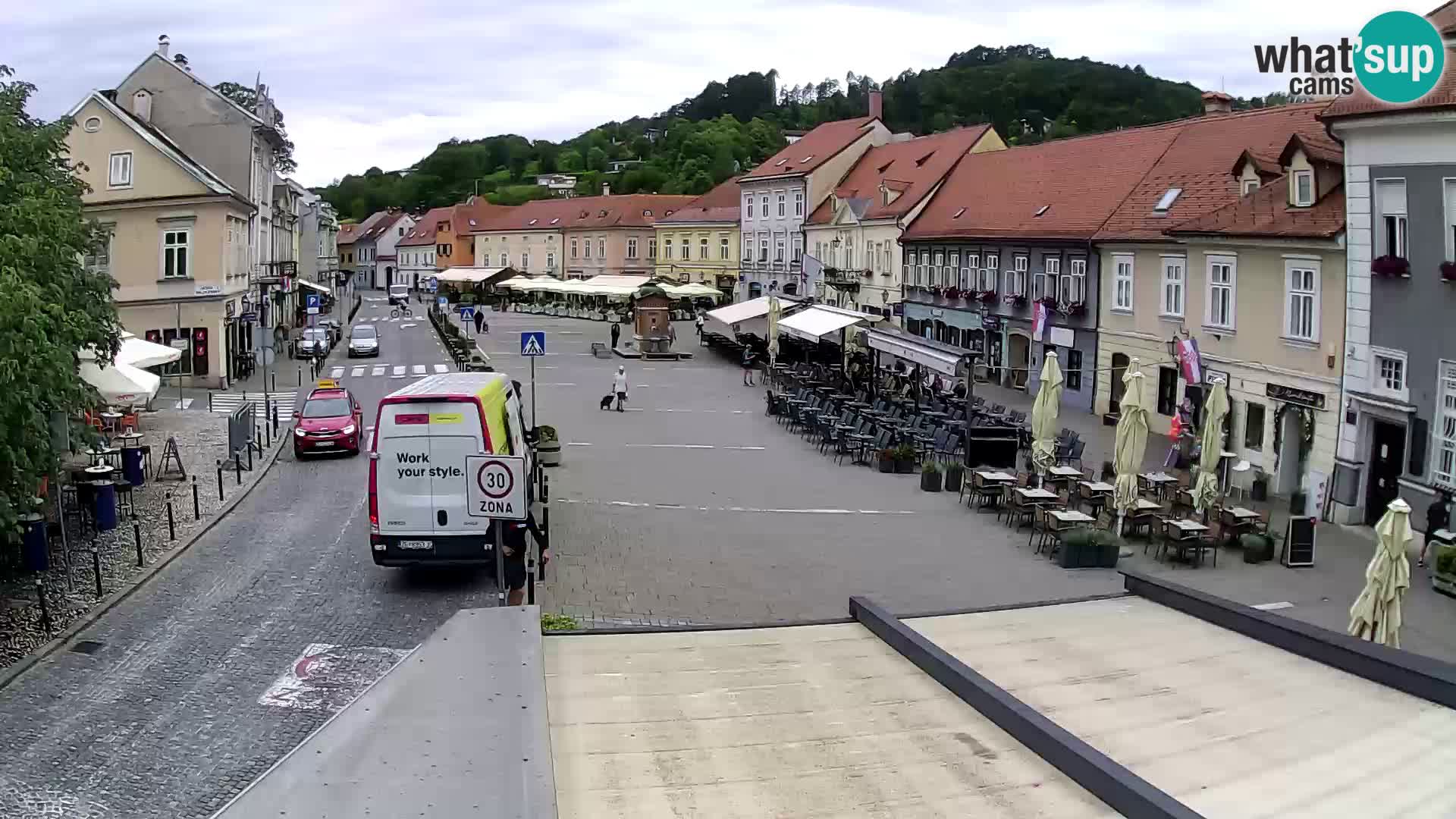Samobor – Place centrale dédié au roi Tomislav