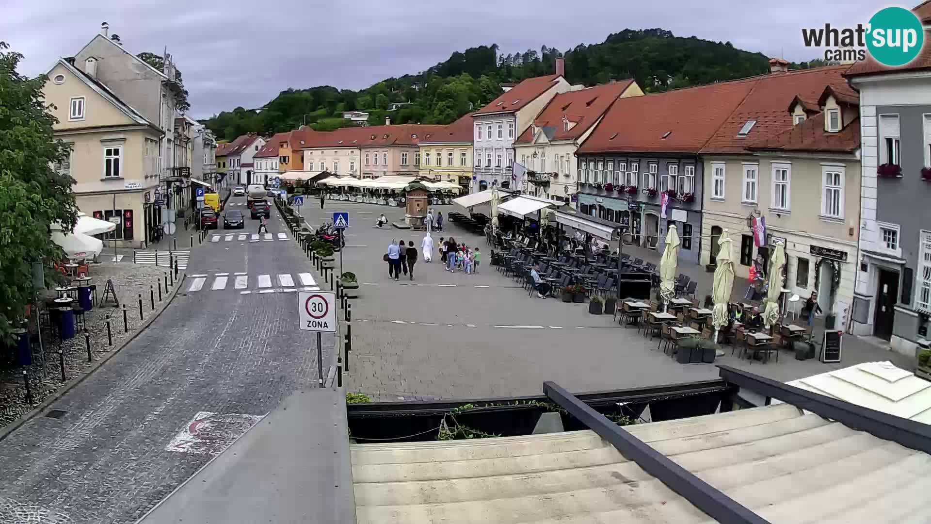 Samobor – Place centrale dédié au roi Tomislav