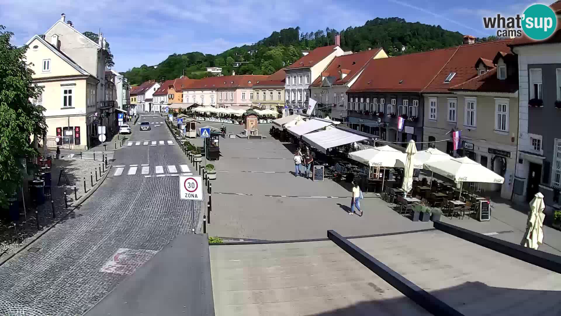 Samobor – Place centrale dédié au roi Tomislav