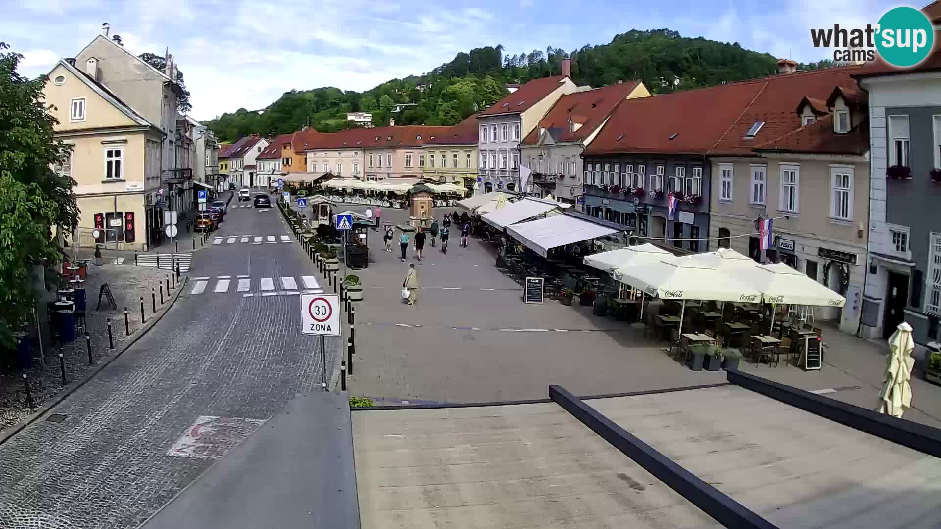 Samobor – Place centrale dédié au roi Tomislav