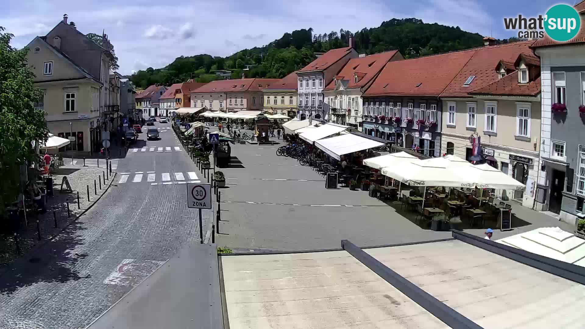 Samobor – Place centrale dédié au roi Tomislav