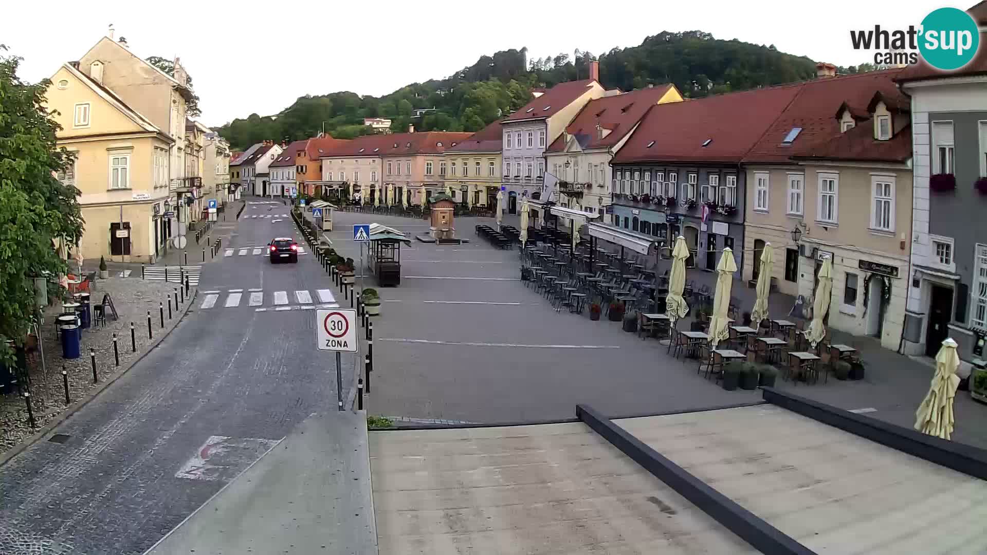 Samobor – Place centrale dédié au roi Tomislav