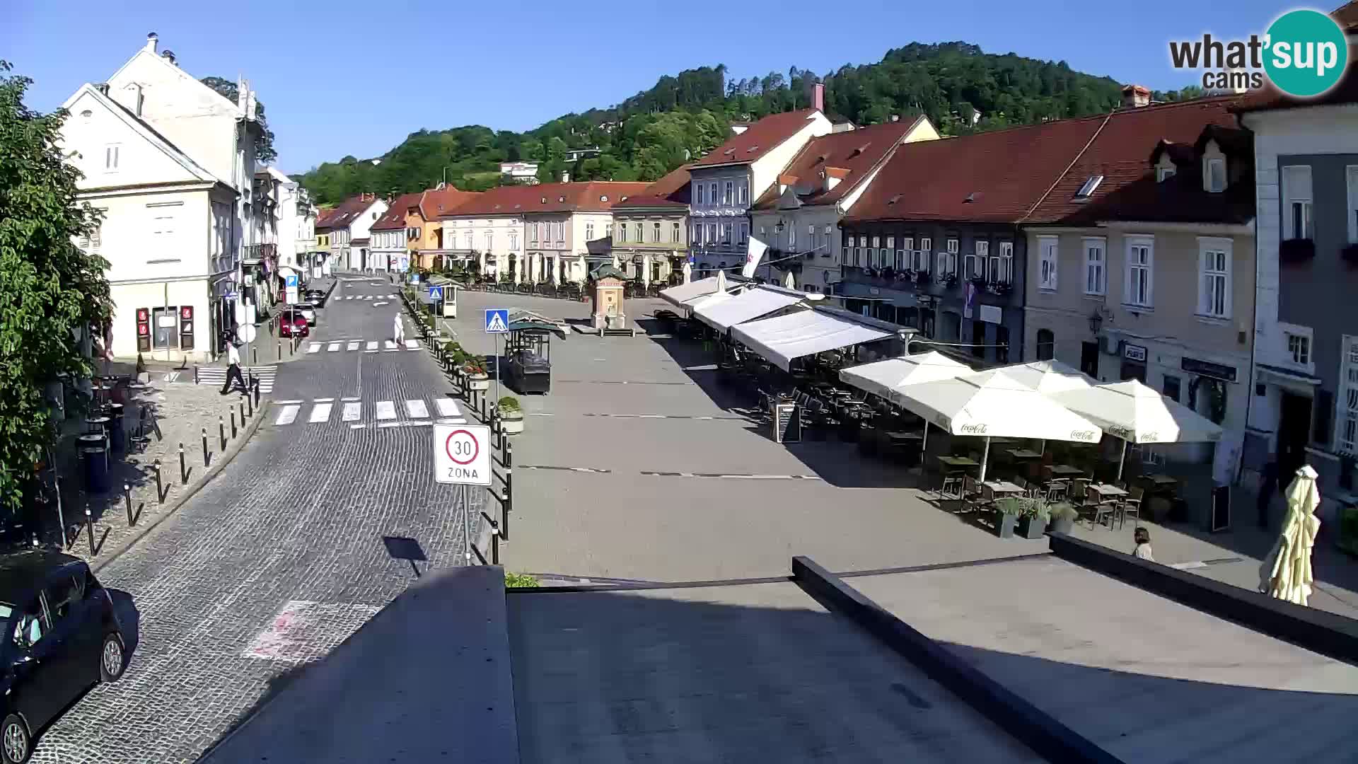 Samobor – Place centrale dédié au roi Tomislav