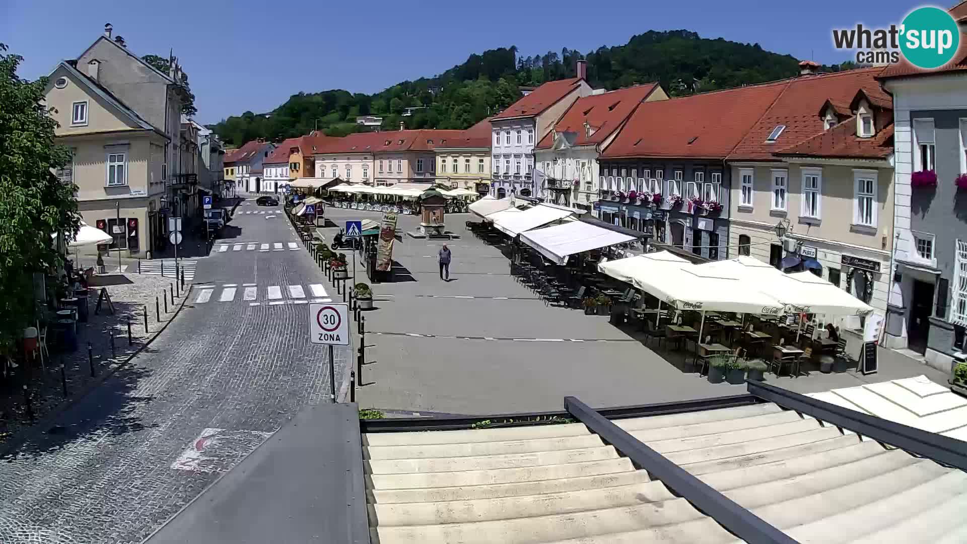 Samobor – Place centrale dédié au roi Tomislav