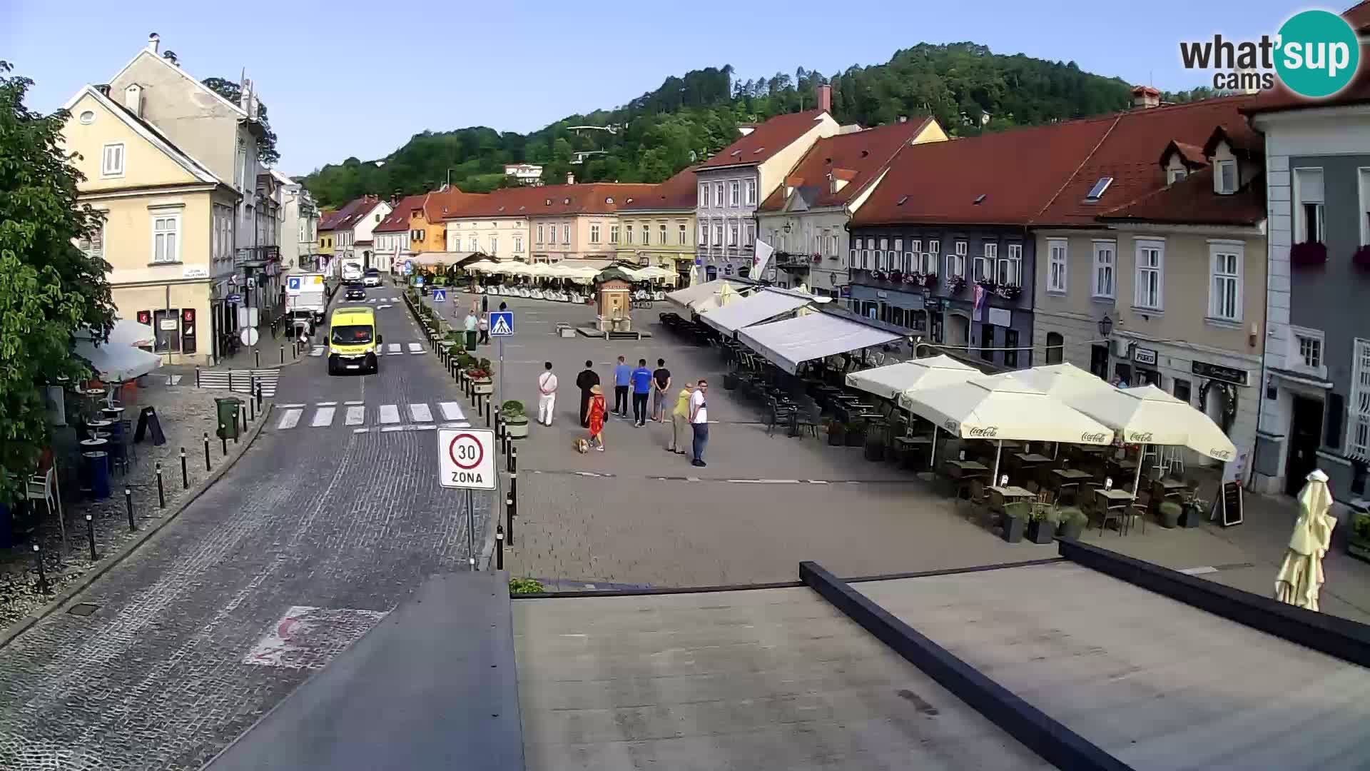 Samobor – Place centrale dédié au roi Tomislav