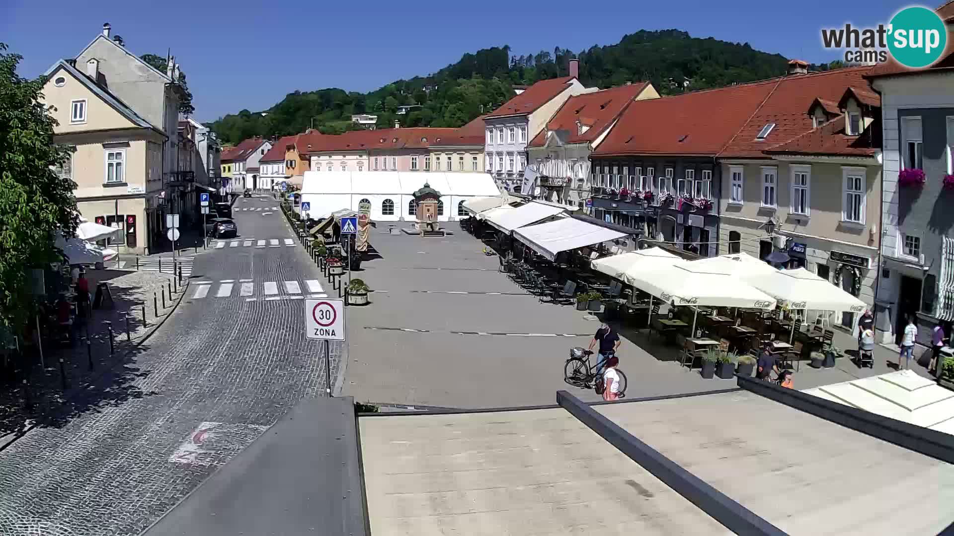 Samobor – Place centrale dédié au roi Tomislav
