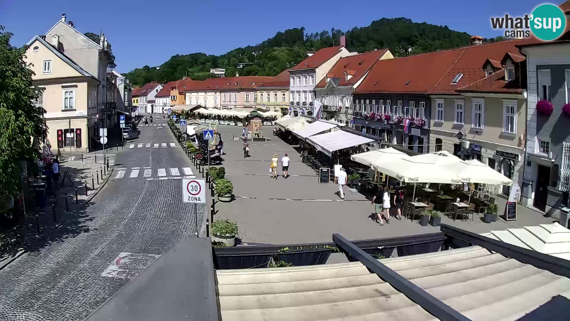 Samobor – Place centrale dédié au roi Tomislav