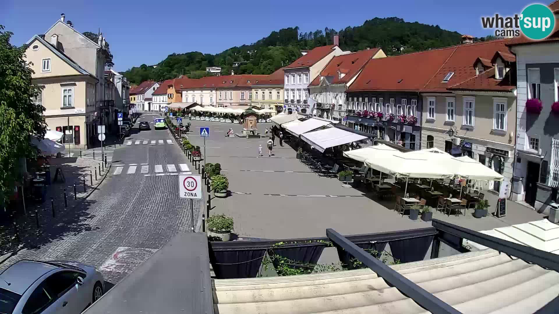 Samobor – Place centrale dédié au roi Tomislav